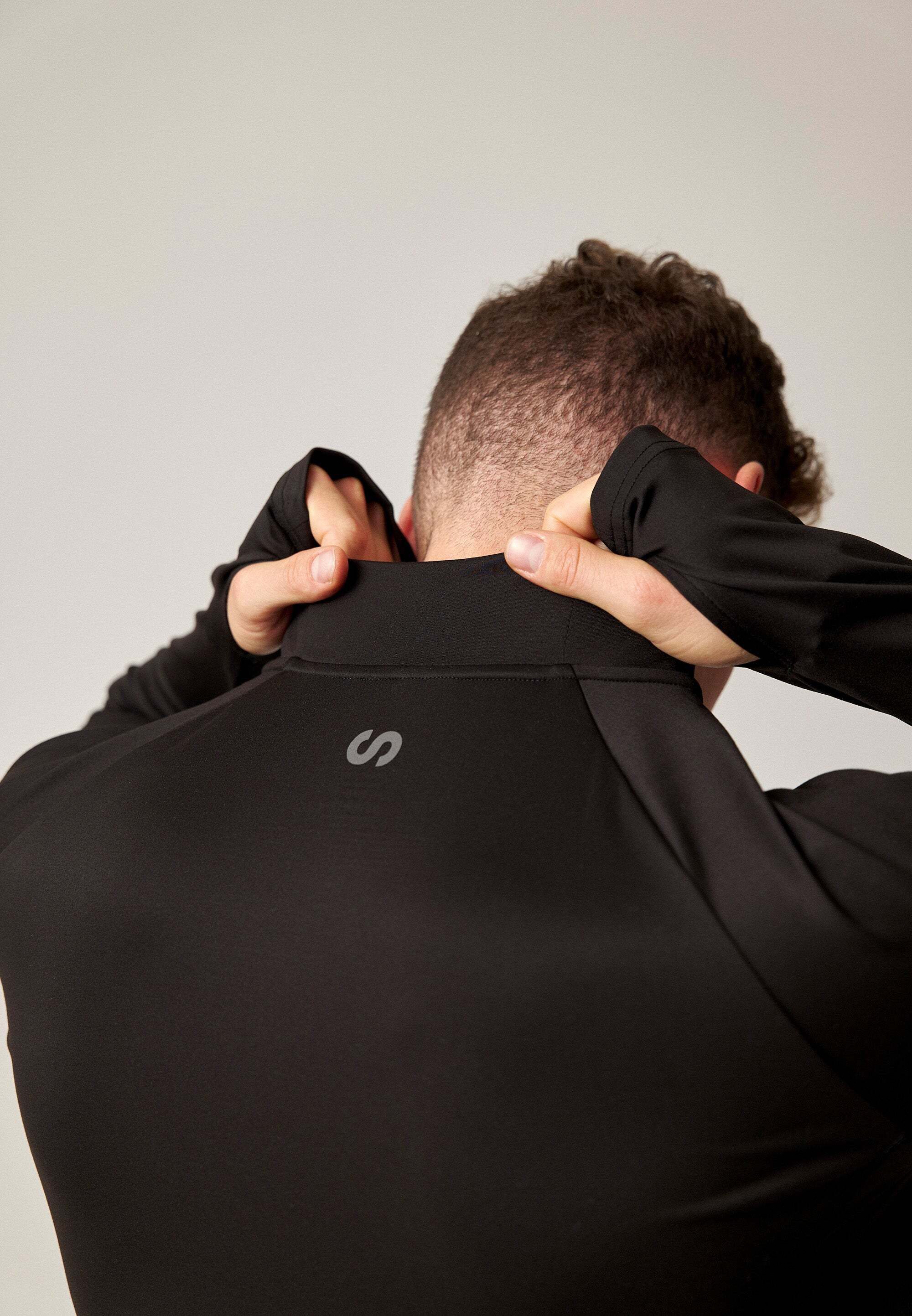 SNOCKS Trainingsshirt Sportshirt langarm Herren Fitnessshirt (1-tlg) aus atmungsaktivem und schnell trocknendem Material