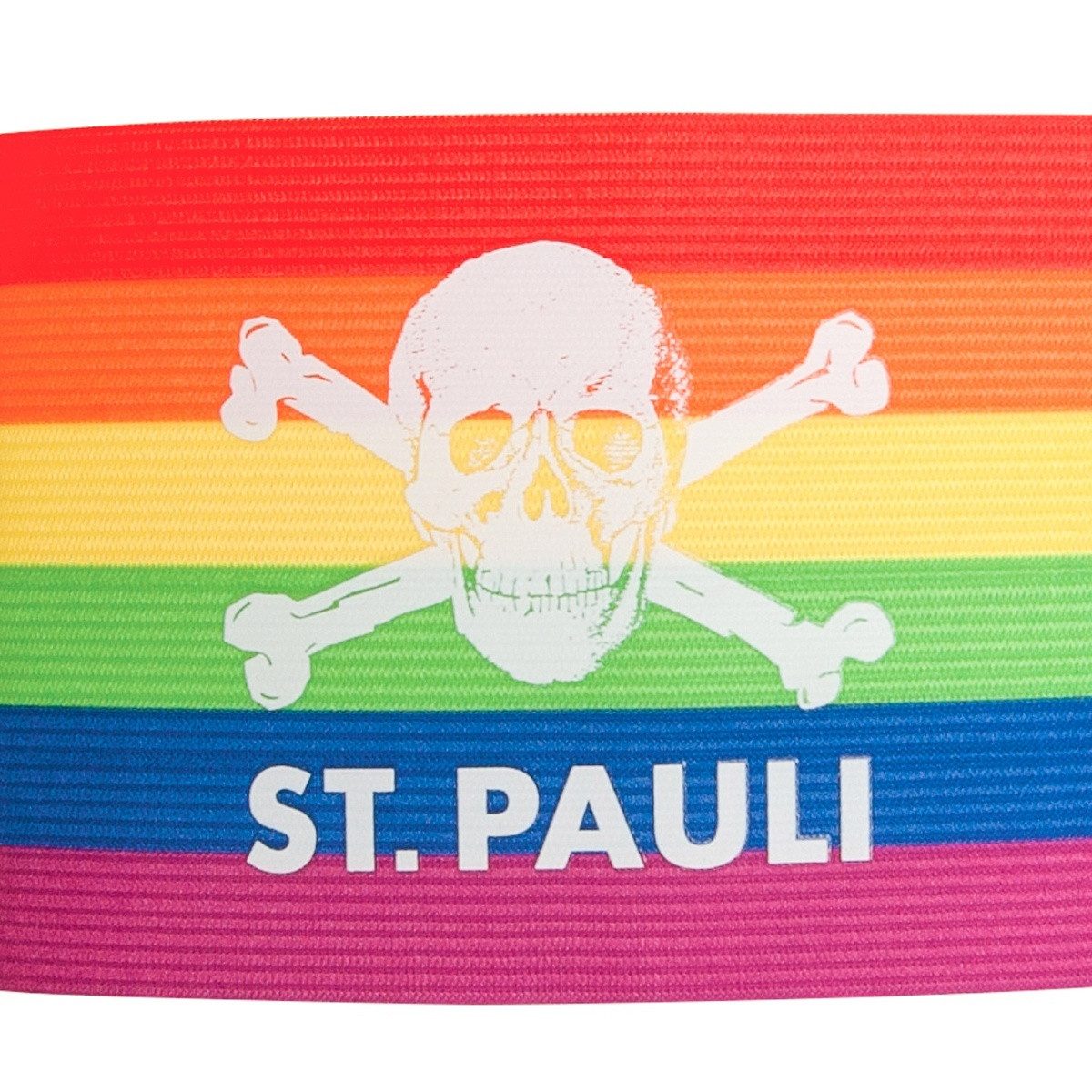 FC St. Pauli Kapitänsbinde FC St. Pauli - Kapitänsbinde Totenkopf - Regenbogen