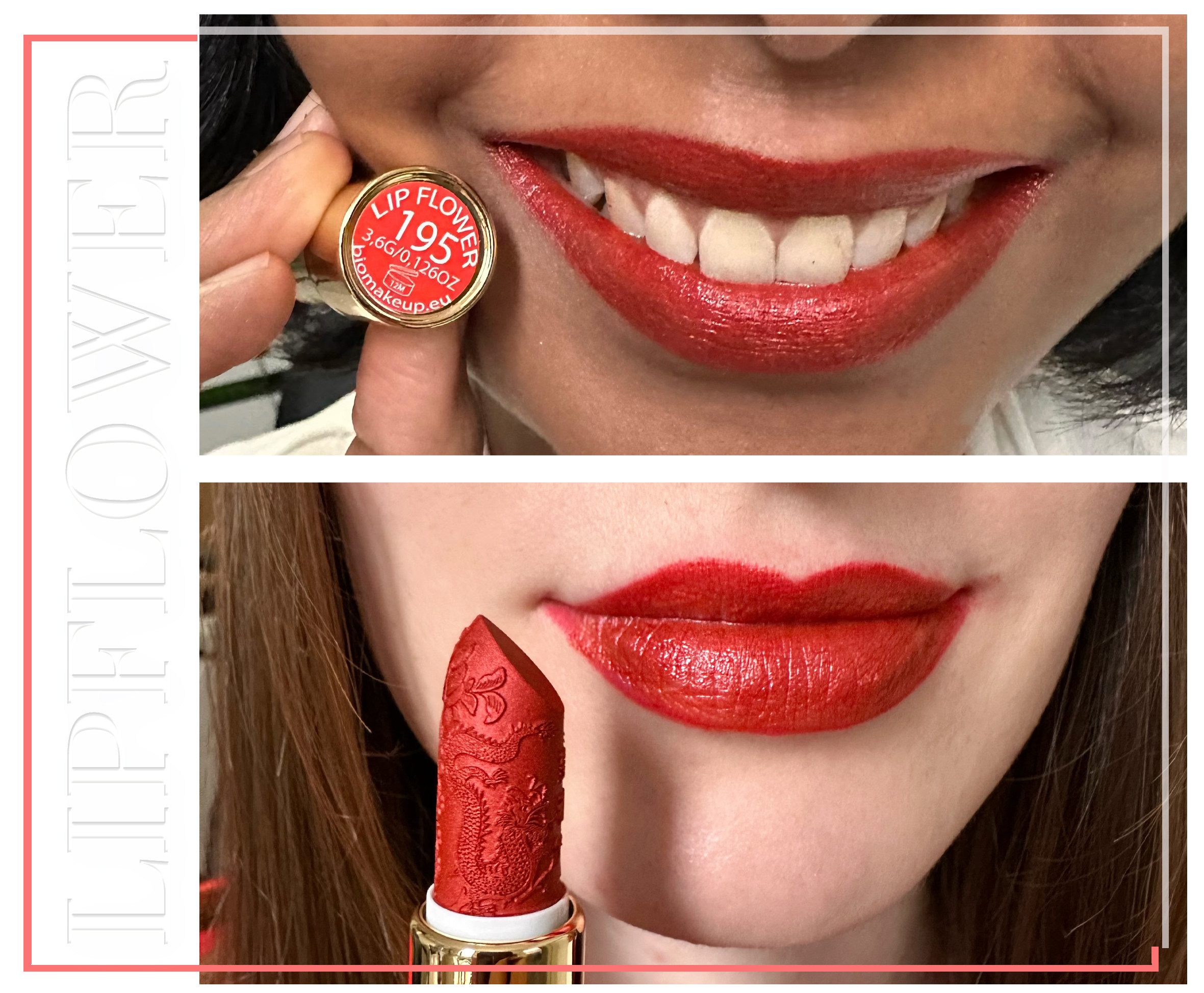 Shaoyun Lippenstift OHNE Titandioxid, VEGAN, aus Bio-Rohstoffen, Strelitzie Nr. 195