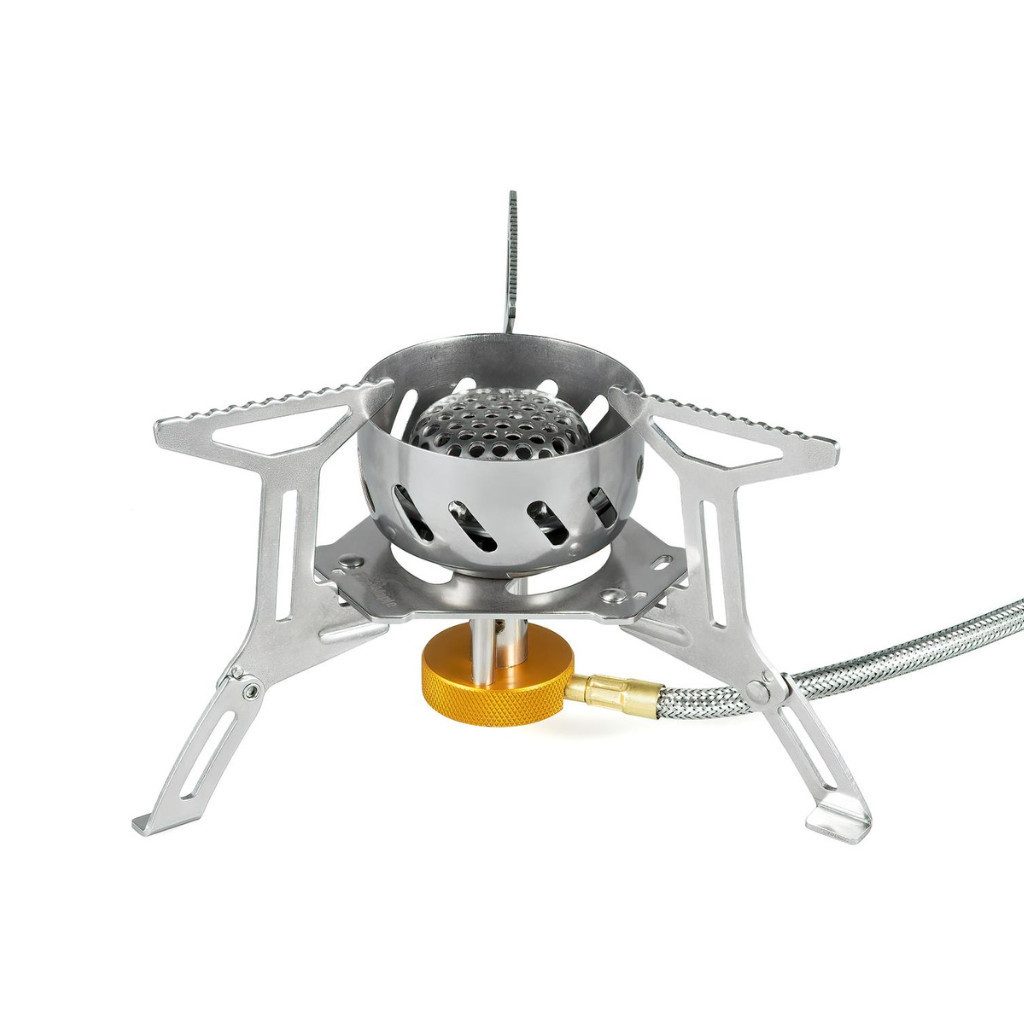 FireMaple Gaskocher FMS-121 Campingkocher – Windsicher, effizient & kompakt, (Packung), Flammenlose Heiztechnologie; windsicher