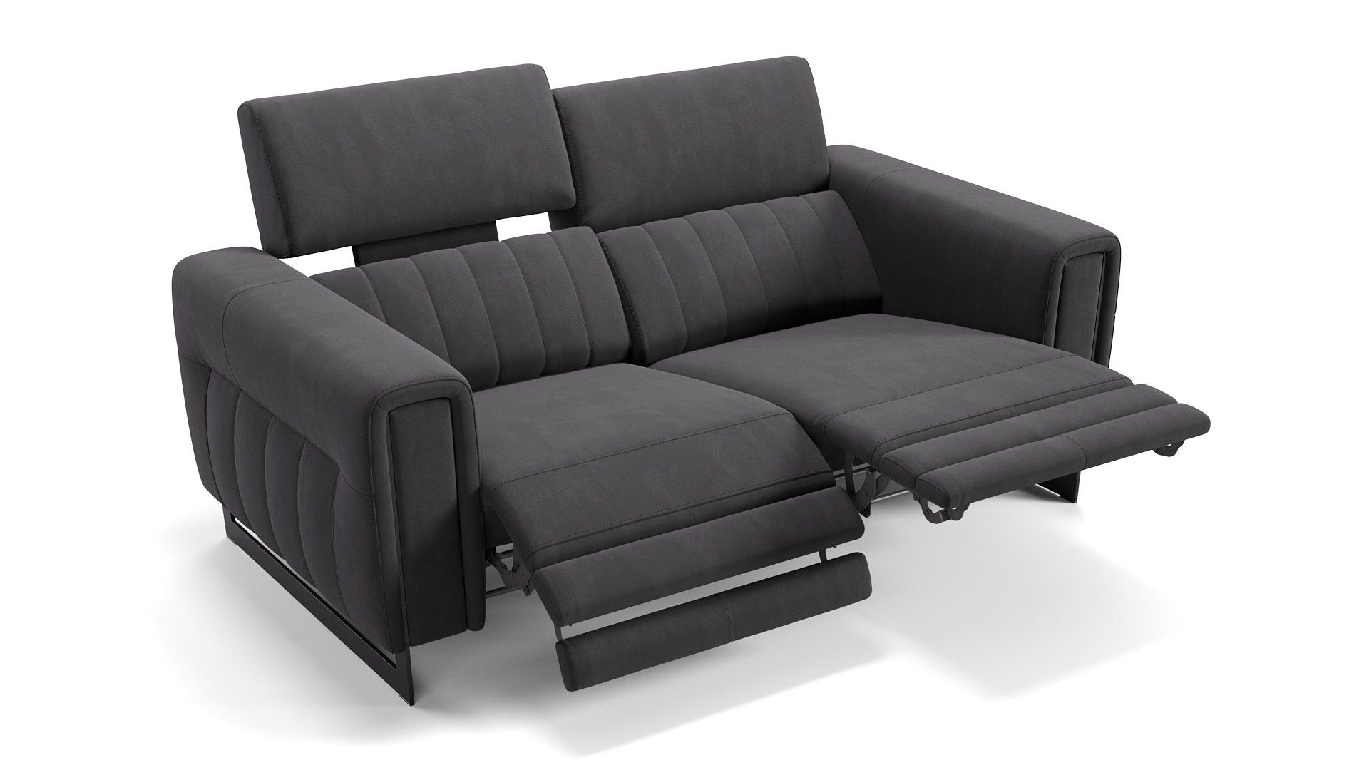Sofanella 2-Sitzer Stoff LESINA, Relaxsofa, Designsofa, Designer Couch, Italienisches Sofa, 2er Sofa