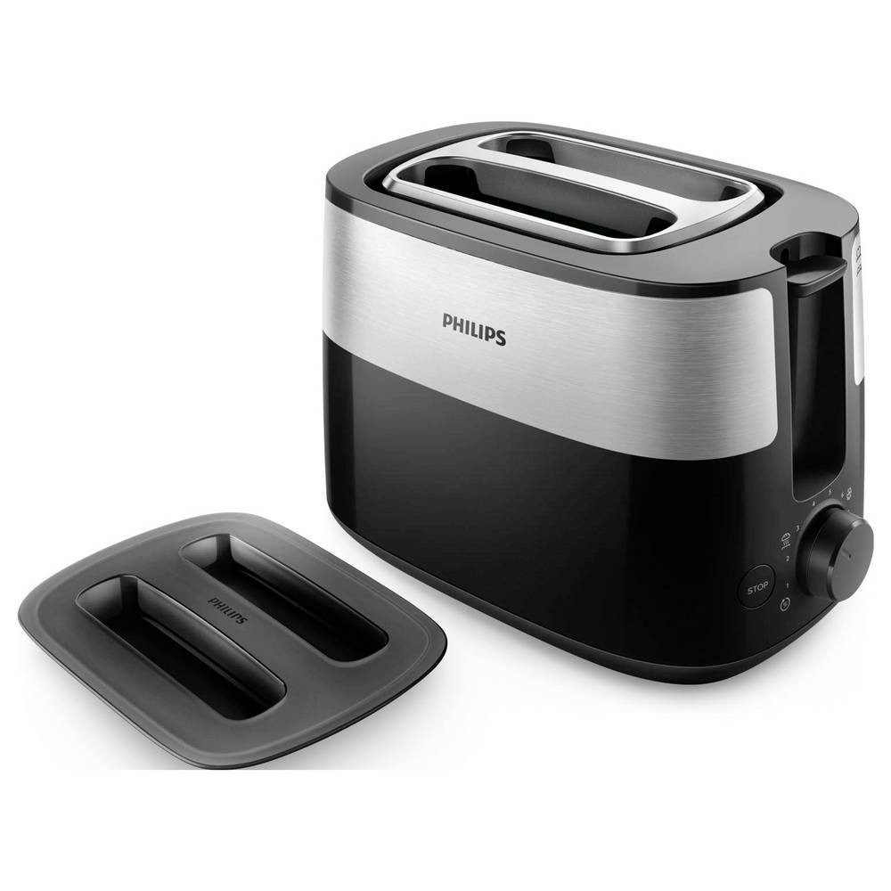 Philips Toaster Daily Collection Toaster Schwarz, Silber HD2517/90