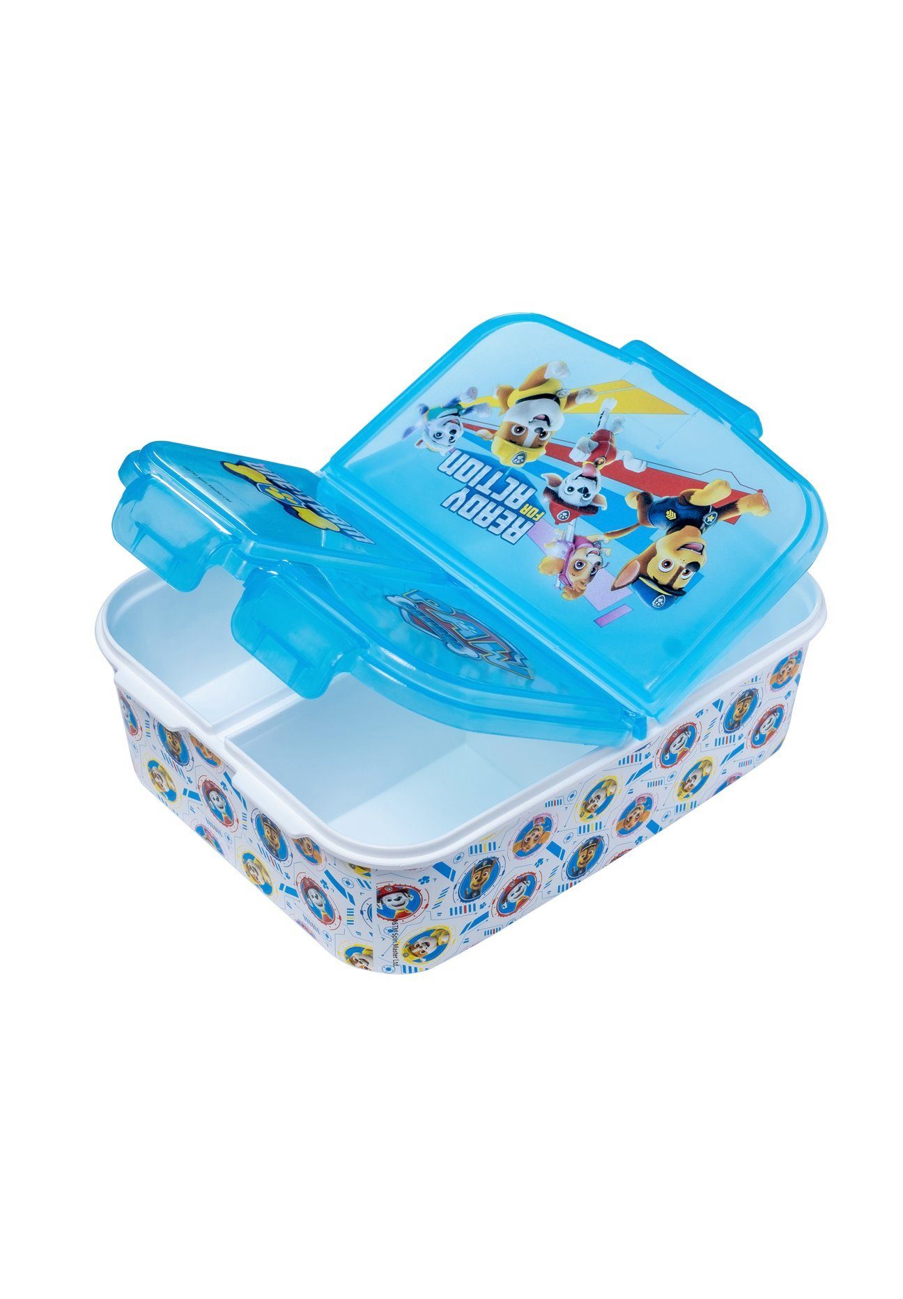 PAW PATROL Lunchbox Brotdose Marshall Chase Skye Rubble Everest, Vesperdose mit 3 Fächern, BPA-frei