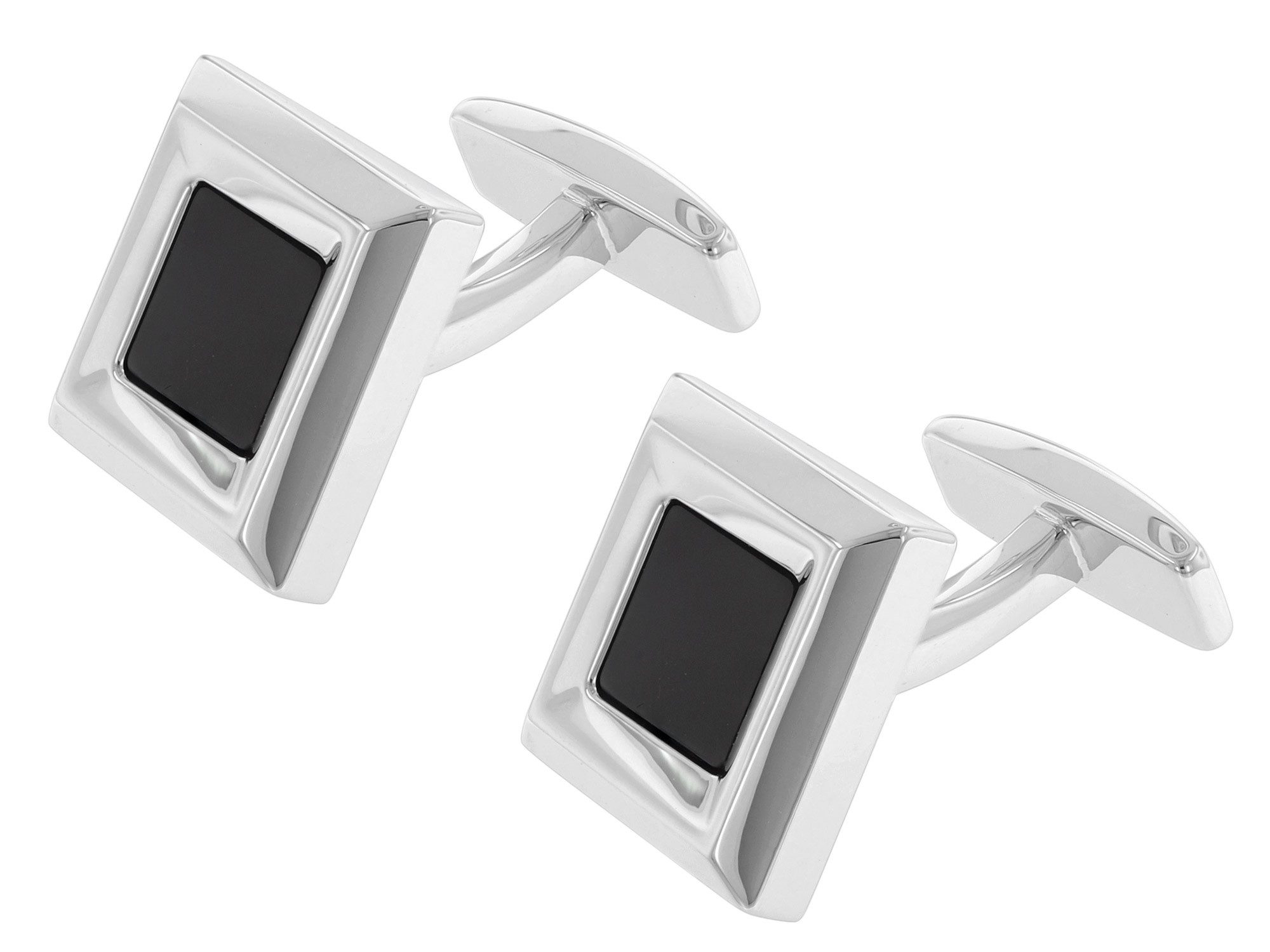 BOSS Manschettenknöpfe B-Square-Cuf Schwarz