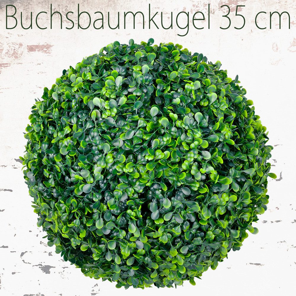 Kunstpflanze Deko Buchsbaum Künstlich Buchsbaumkugel Buchskugel 35 cm Kunst günstig online kaufen
