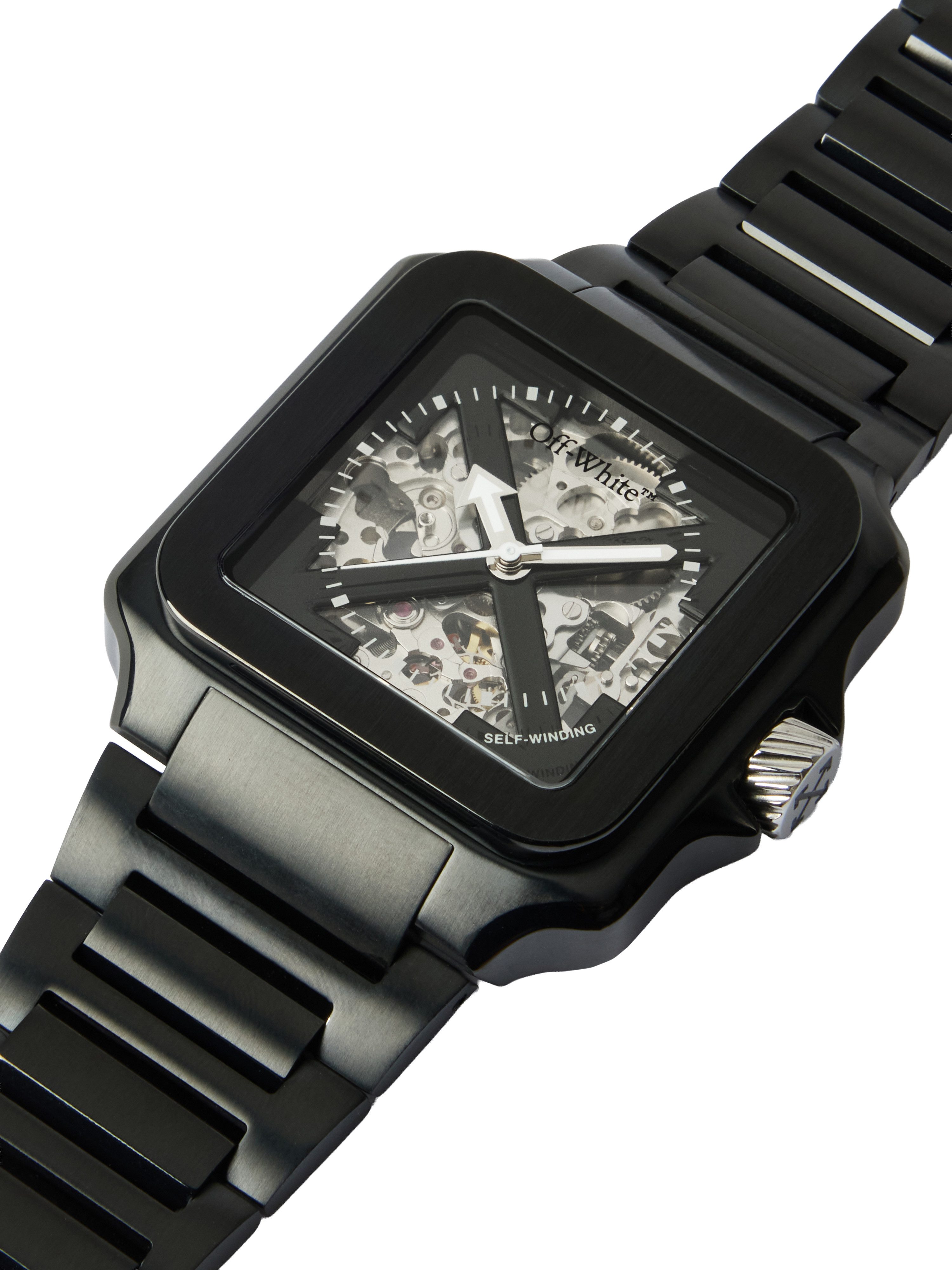 OFF-WHITE Automatikuhr PROTO AUTO OW1G008M0085, Armbanduhr, Herrenuhr, Mechanische Uhr, Edelstahlarmband, analog – Bild 3 von 5