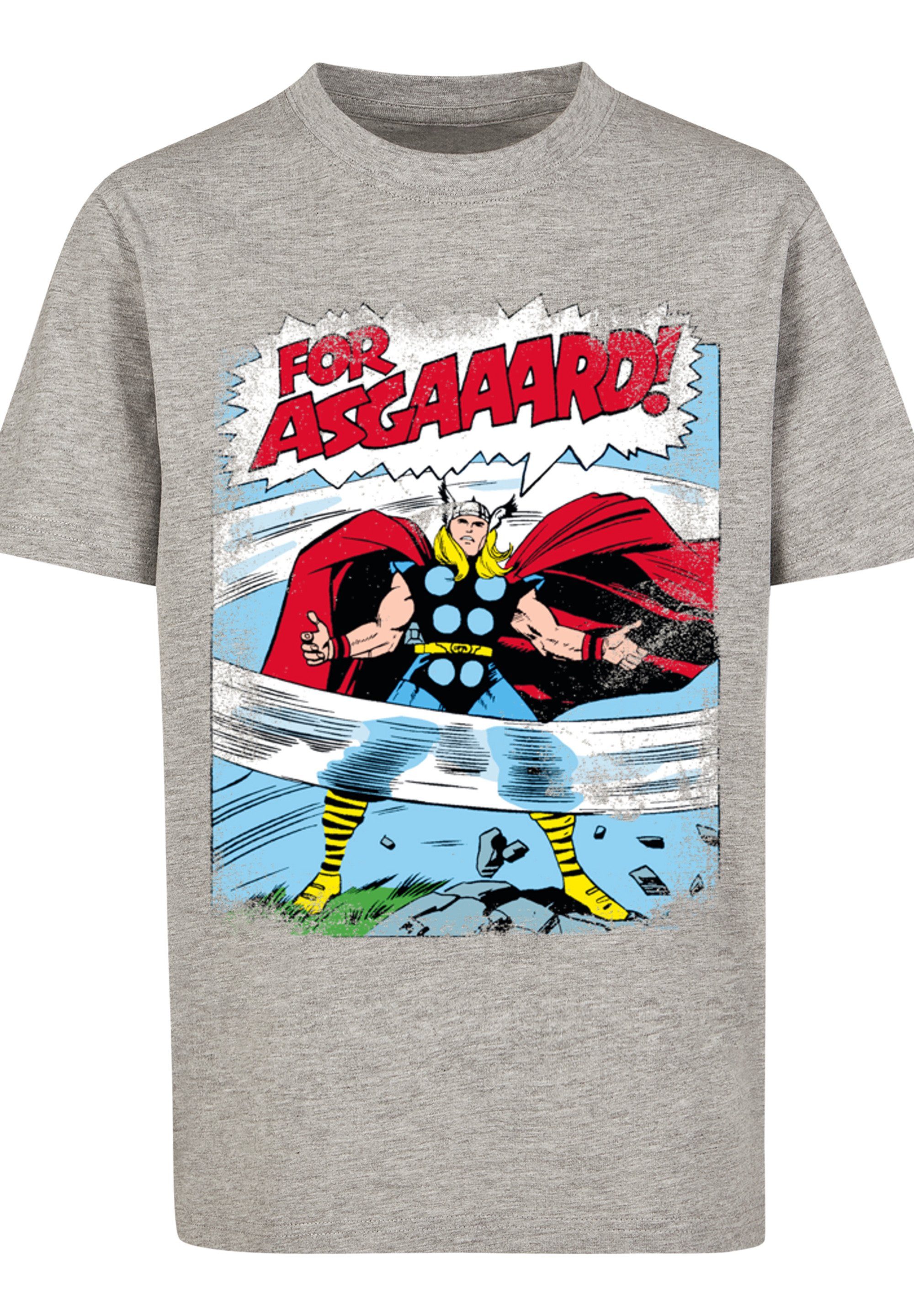 F4NT4STIC Kurzarmshirt Marvel Kids heathergrey Thor Asgard Tee Basic with (1-tlg) Kinder