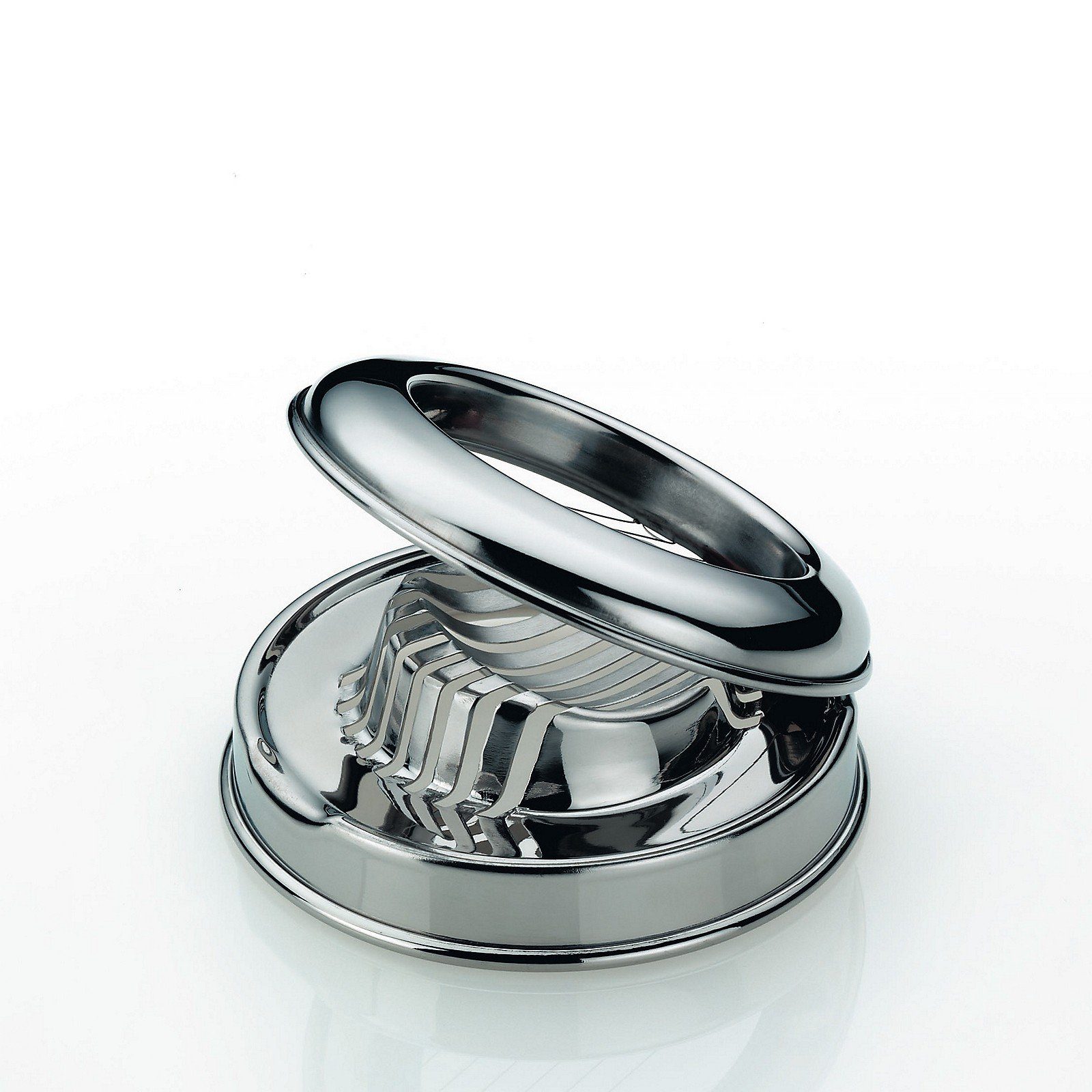 kela Eierschneider Vision, sowohl Körper als auch die einzelnen Drähte aus Edelstahl