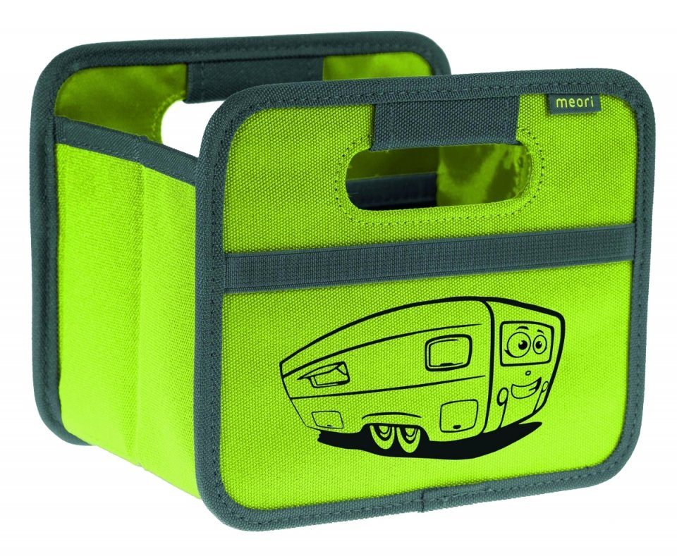 meori Aufbewahrungsbox Faltbox Mini, Kiwi Grün / Wohnwagen
