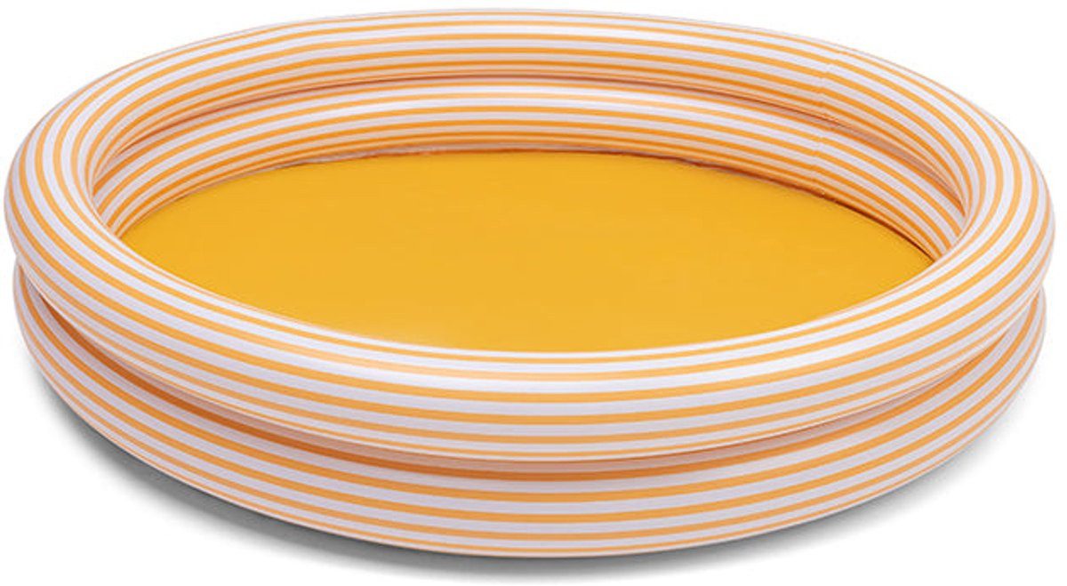 Swim Essentials Pool Swimming Pool 100 cm Yellow White Vertical Striped 100 x 15 cm, Swimmingpool Planschbecken