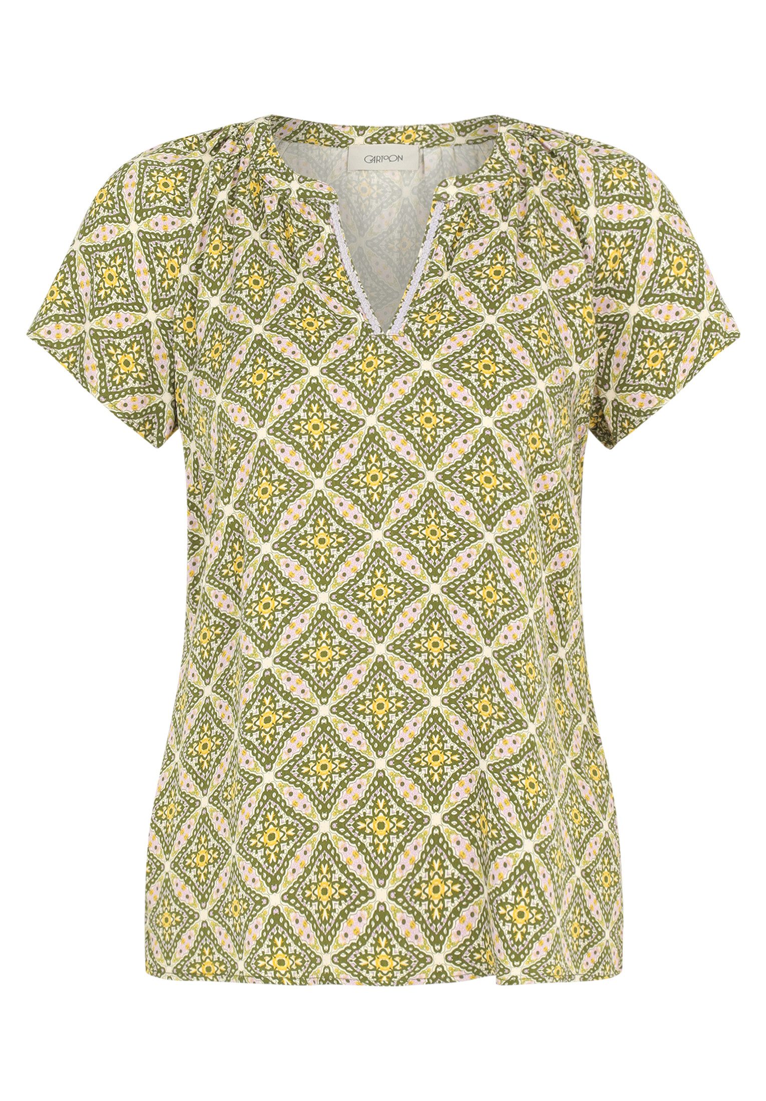 Cartoon Shirtbluse Cartoon Blusenshirt mit Muster günstig online kaufen