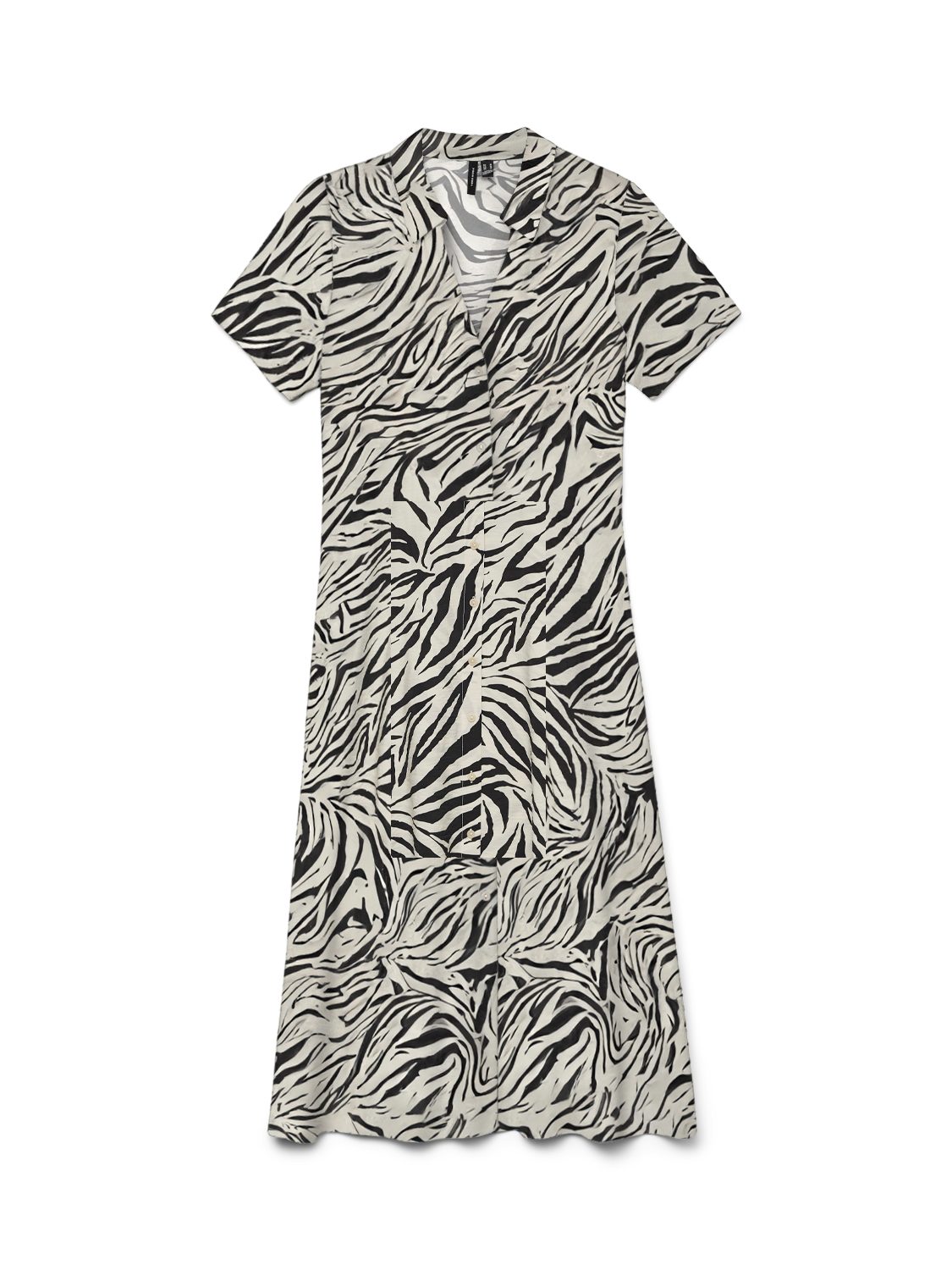 Vero Moda Blusenkleid VMJOSIE S/S CALF SHIRT DRESS WVN GA Viskosemischung, regular fit