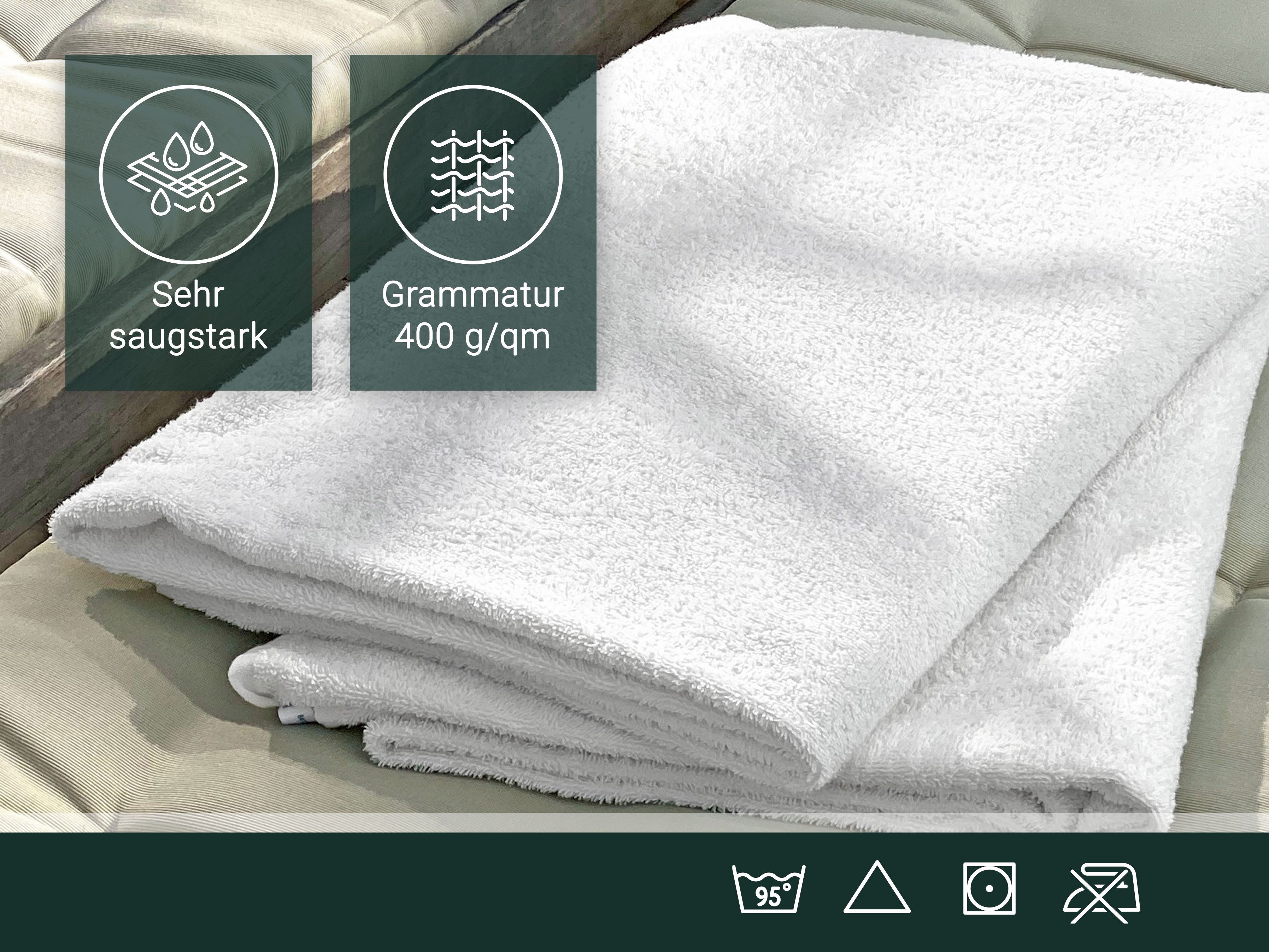 ZOLLNER Duschtücher, Walkfrottier (3-St), Robust, langlebig, günstig online kaufen
