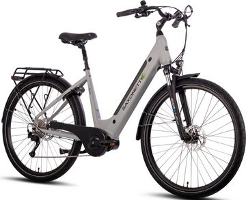 SAXONETTE E-Bike Deluxe Sport (Wave), 9 Gang Shimano Alivio Schaltwerk, Kettenschaltung, Mittelmotor, 418 Wh Akku, Pedelec, Elektrofahrrad für Damen u. Herren, Cityrad