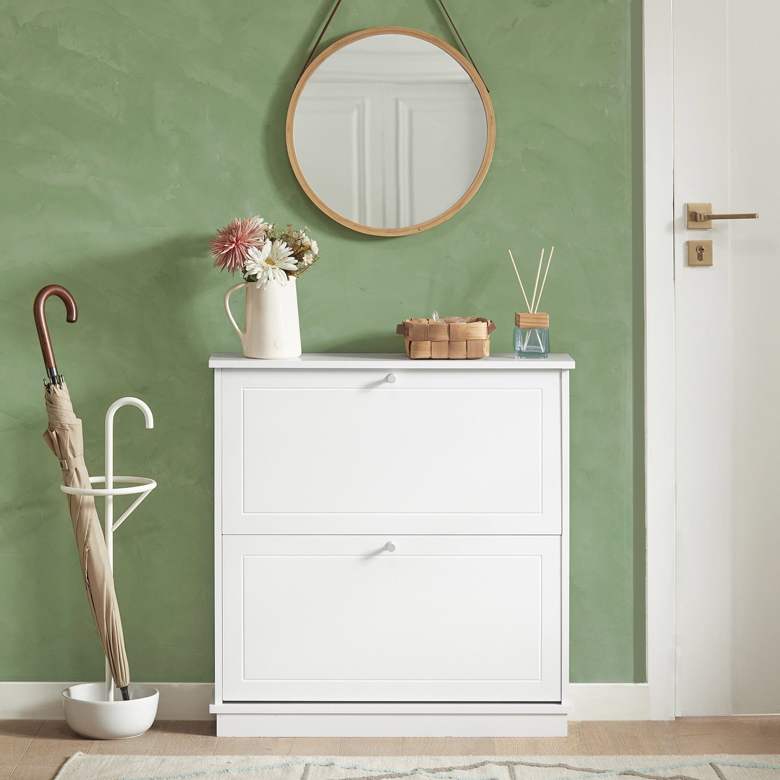 SoBuy Schuhkipper FSR99, Schuhkommode für bis zu 10 Paar Schuhe, Flur, Eing günstig online kaufen