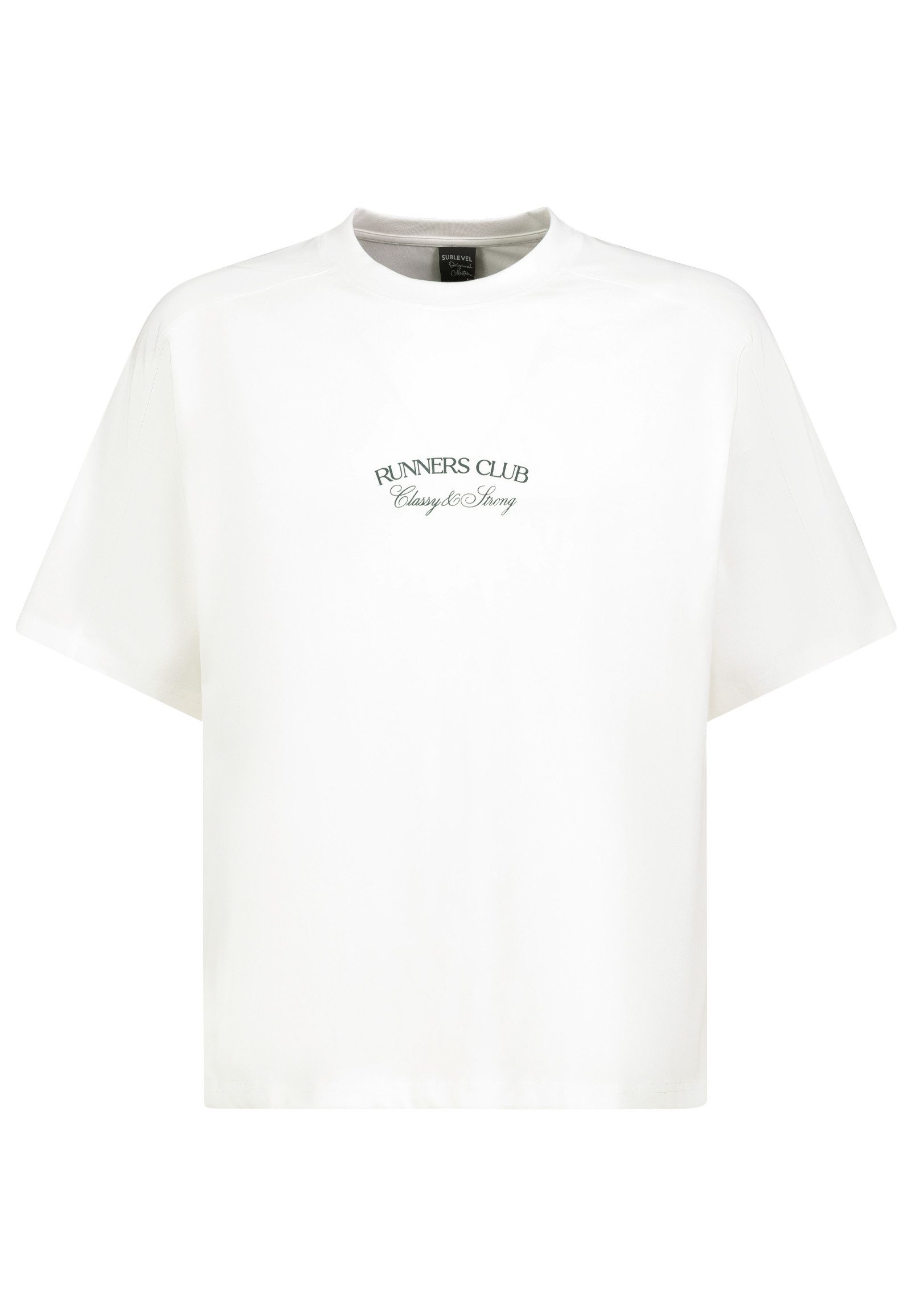 SUBLEVEL T-Shirt Bequemes Shirt Kurzarm Rundhalsausschnitt Print Design (1-tlg) H12078AH22646_S/S Shirts
