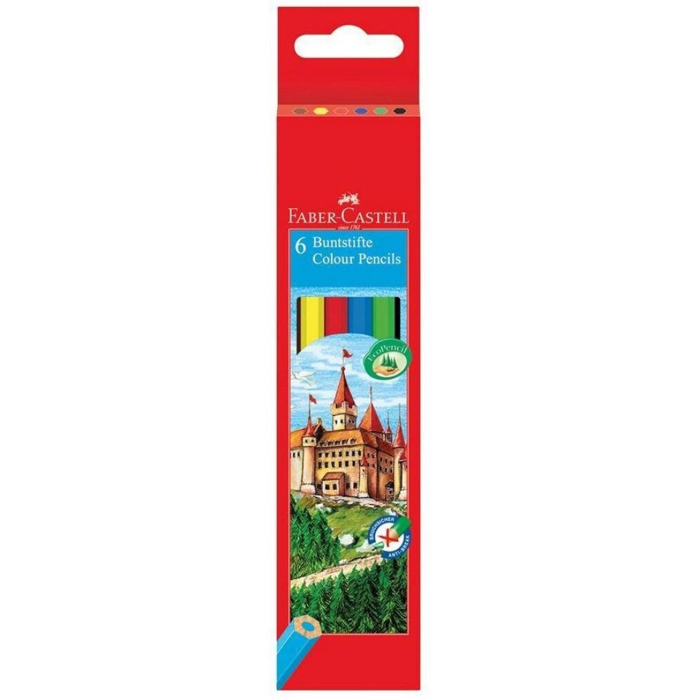 Faber-Castell Papierscheren Buntstifte 6Stk.