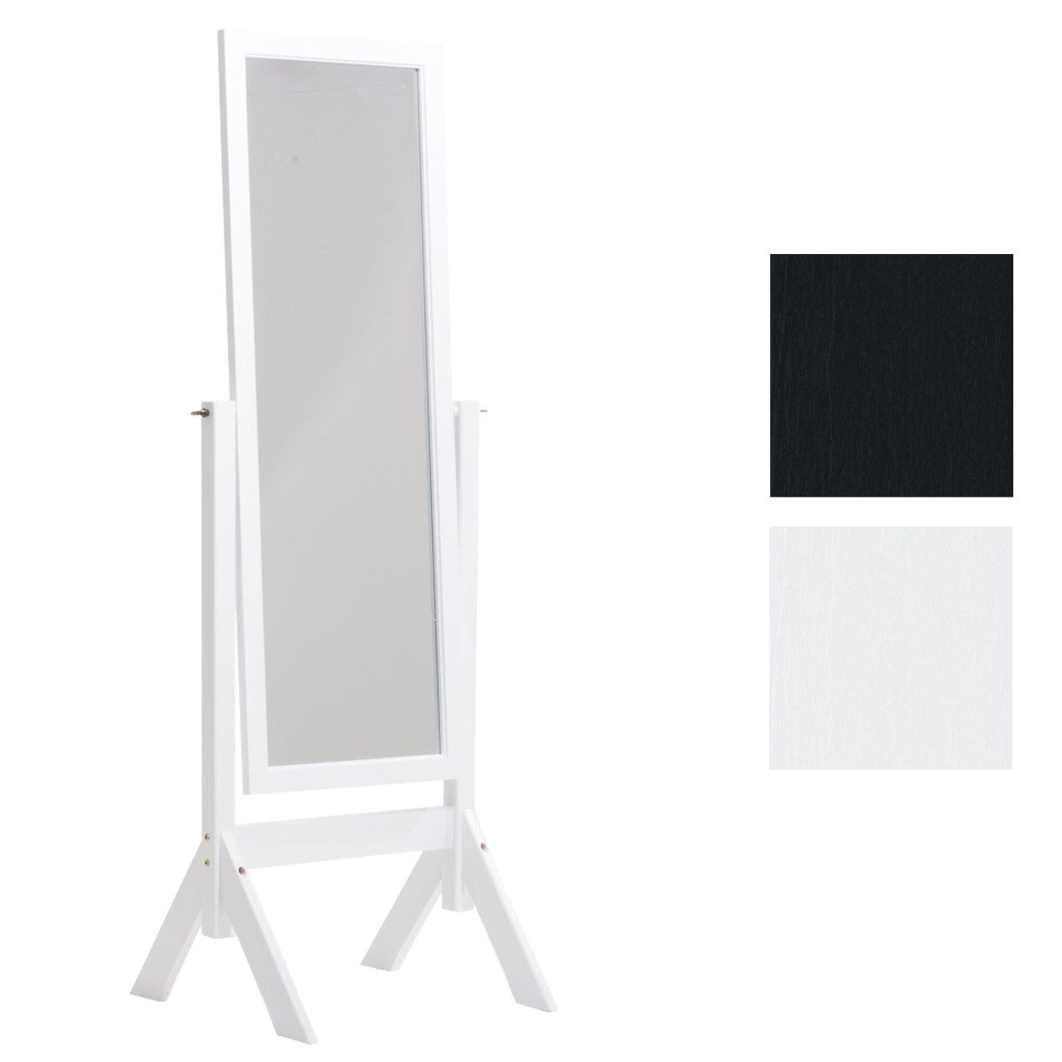 CLP Standspiegel Elvis, neigbar, Landhausstil, seitliche Metallringe