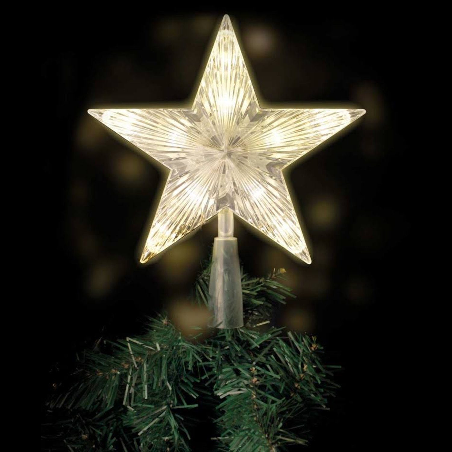 Mojawo Lichtervorhang LED Baumspitze Stern Weihnachtsbaumspitze günstig online kaufen