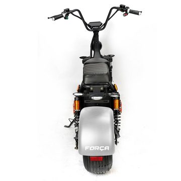 Forca E-Scooter »FORCA COCO II plus 45km/h EScooter mit Straßenzulassung - SILVER-EDITION«, 1500 W, 45,00 km/h
