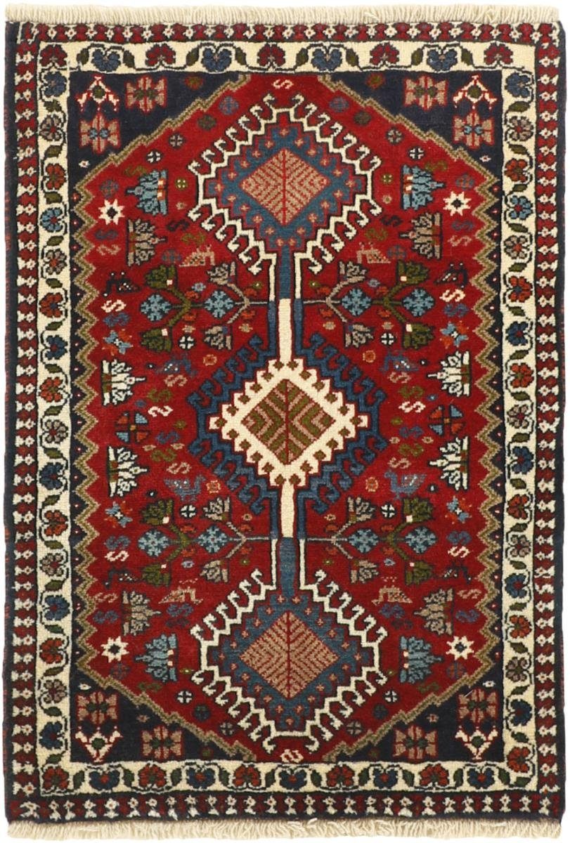 Orientteppich Yalameh 60x89 Handgeknüpfter Orientteppich / Perserteppich, Nain Trading, rechteckig, Höhe: 12 mm