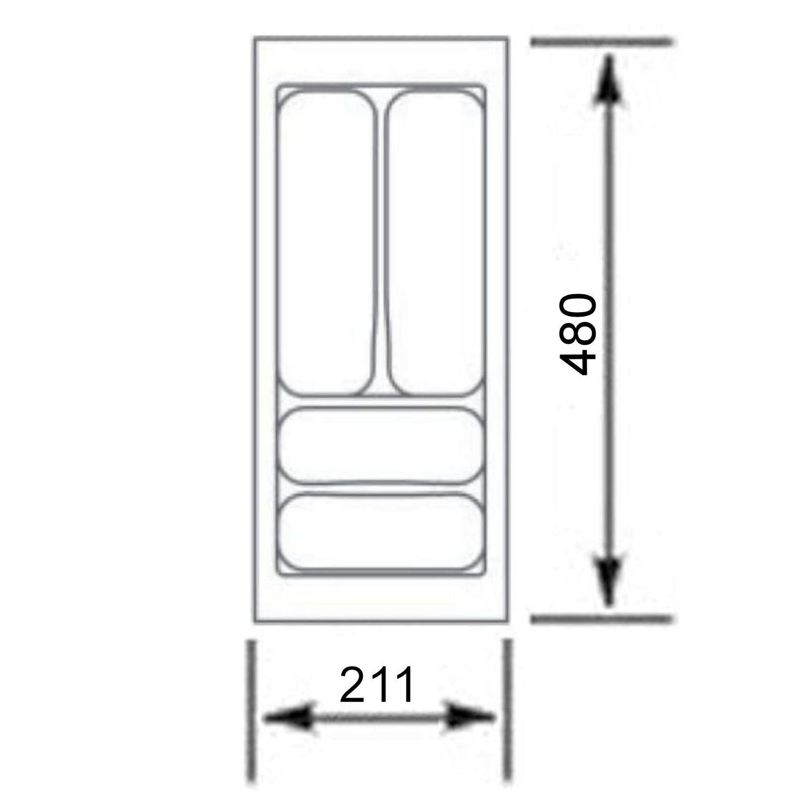 SO-TECH® Besteckeinsatz ORGA-BOX VIII Besteckeinsatz Lavagrau perlstruktur, günstig online kaufen