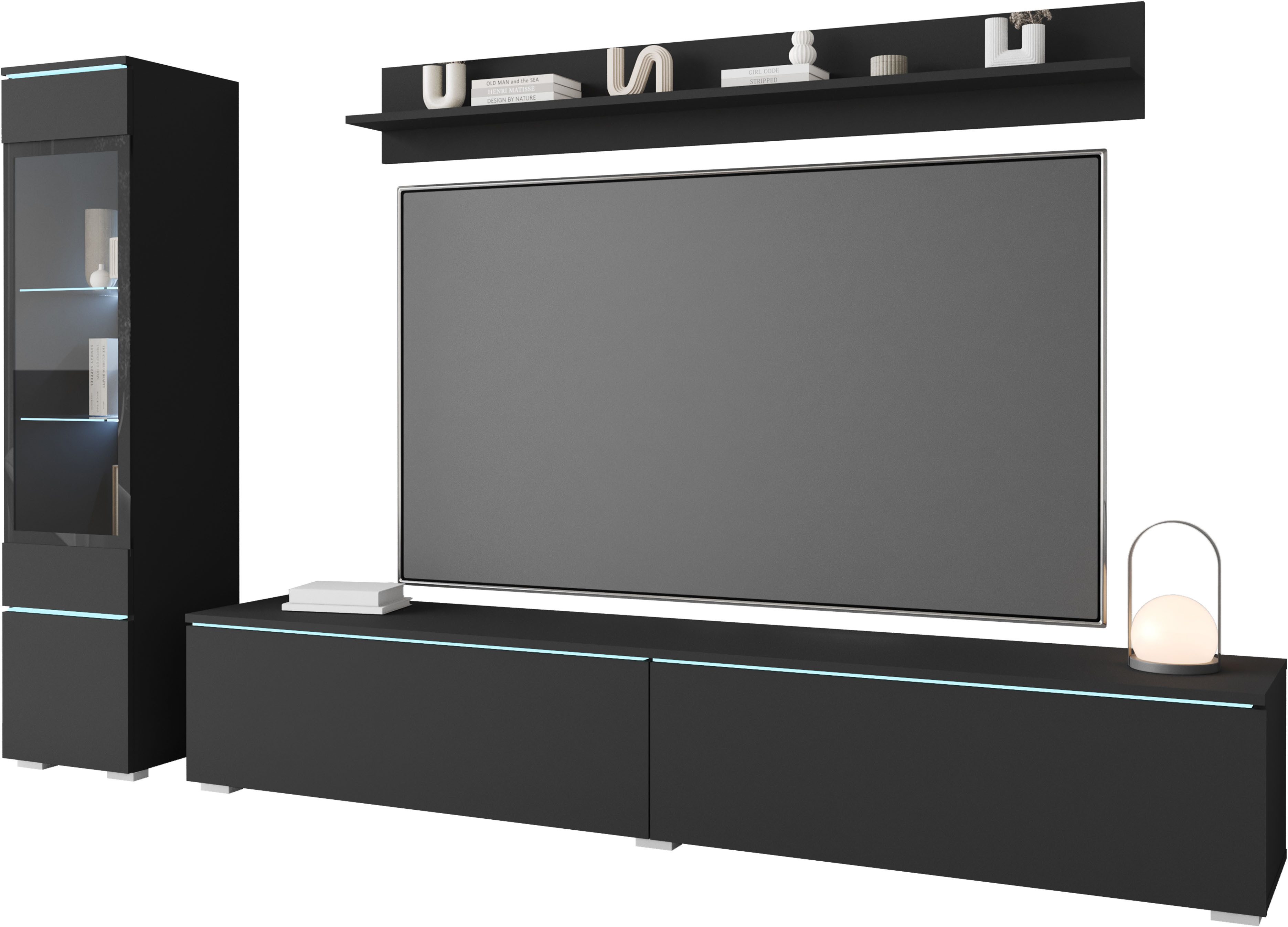 INOSIGN Wohnwand VERA I, Vitrinen Türanschlag links/rechts wechselbar, (Kom günstig online kaufen