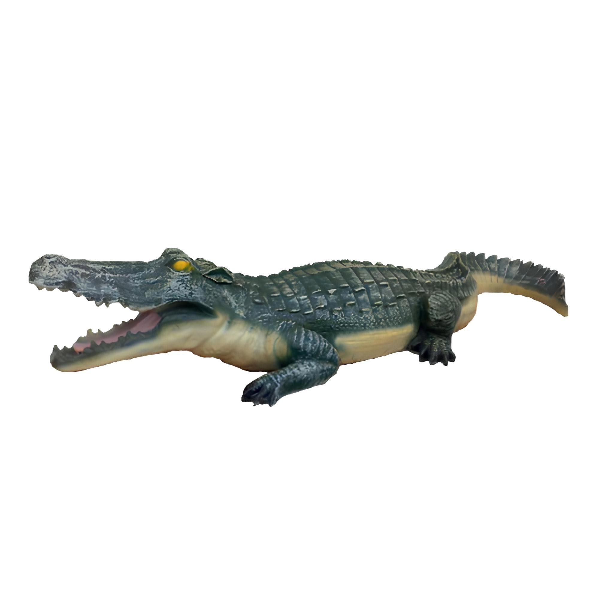 Xlmoebel Skulptur Neue 50cm Kunststoff Krokodil Skulptur für den Garten - Dekorative (1 St., Skulptur A167-50cm), Hergestellt in Europa