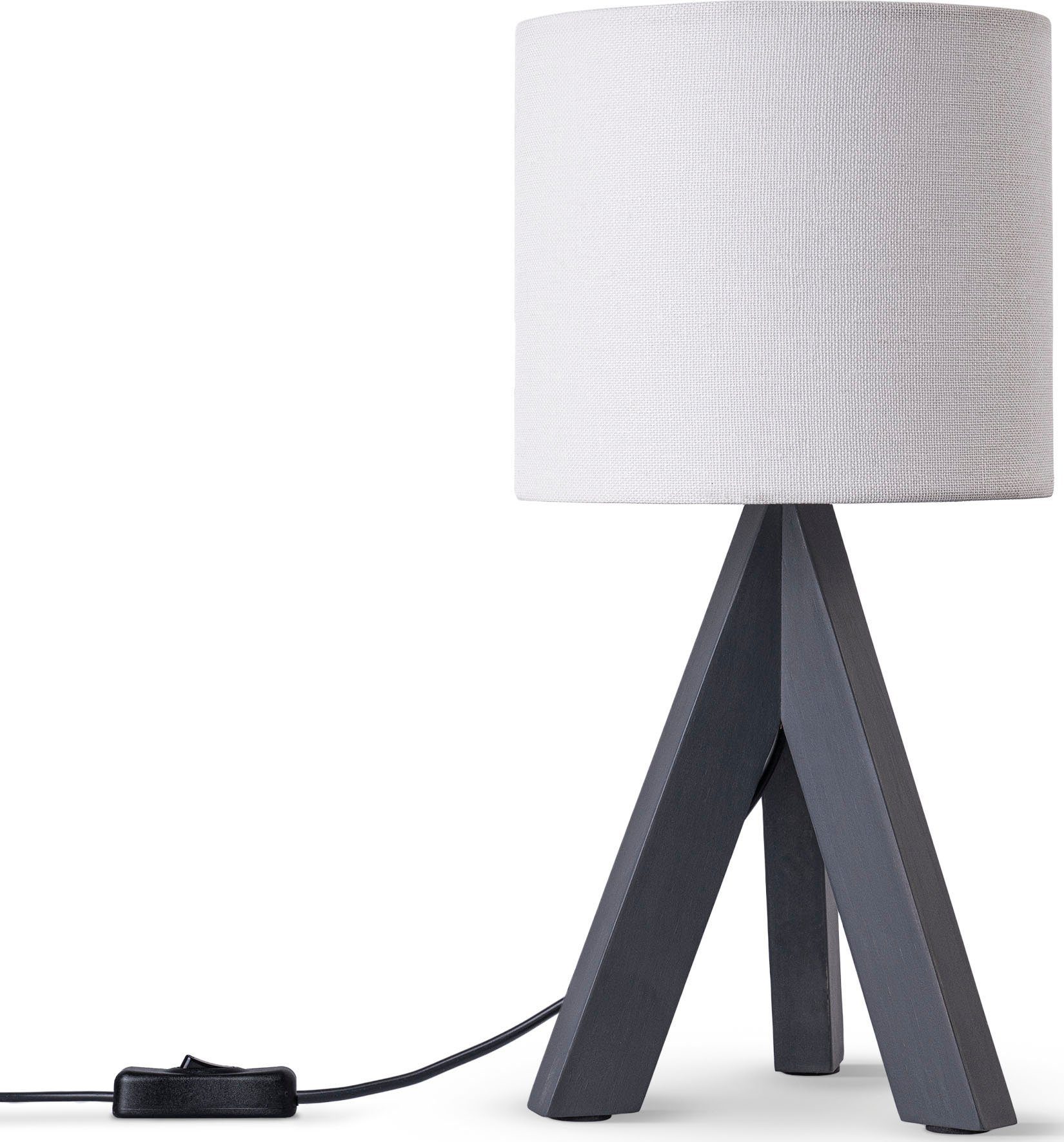 Paco Home Tischleuchte BAJO CANVAS UNI günstig online kaufen
