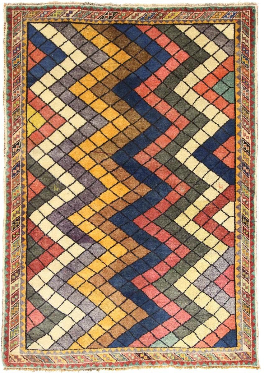 Orientteppich Ghashghai 123x185 Handgeknüpfter Orientteppich / Perserteppich, Nain Trading, rechteckig, Höhe: 12 mm