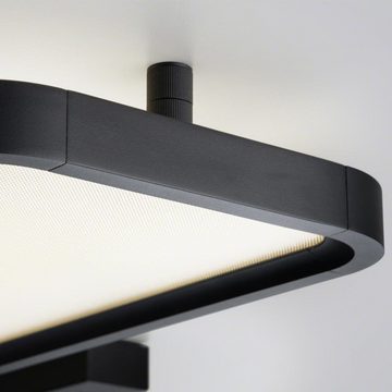 Helestra LED Panel LED Deckenpanel Vesp in Schwarz-matt 50W 2870lm 260x1200mm, keine Angabe, Leuchtmittel enthalten: Ja, fest verbaut, LED, warmweiss, LED Panele