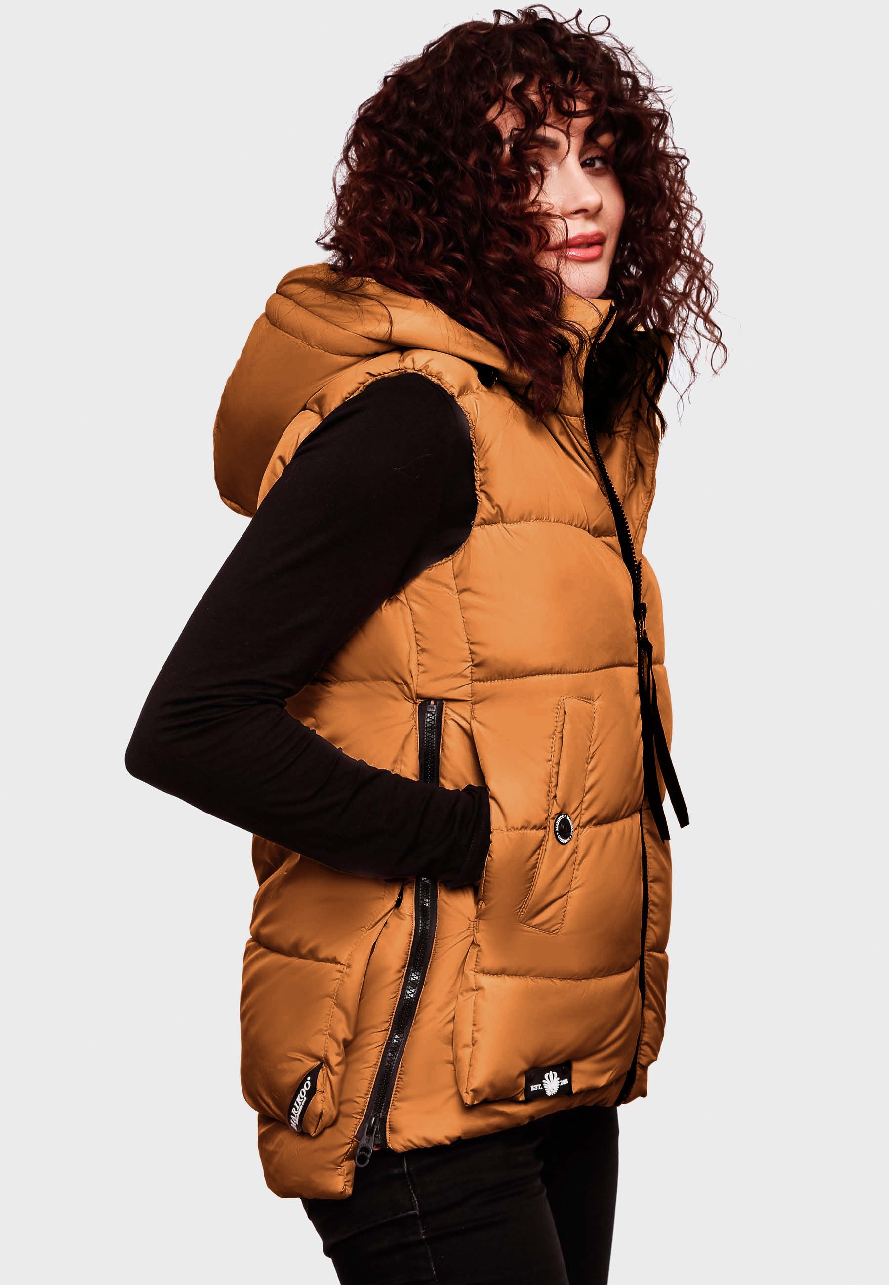 Marikoo Steppweste Zarinaa mit vier seitlichen Taschen
