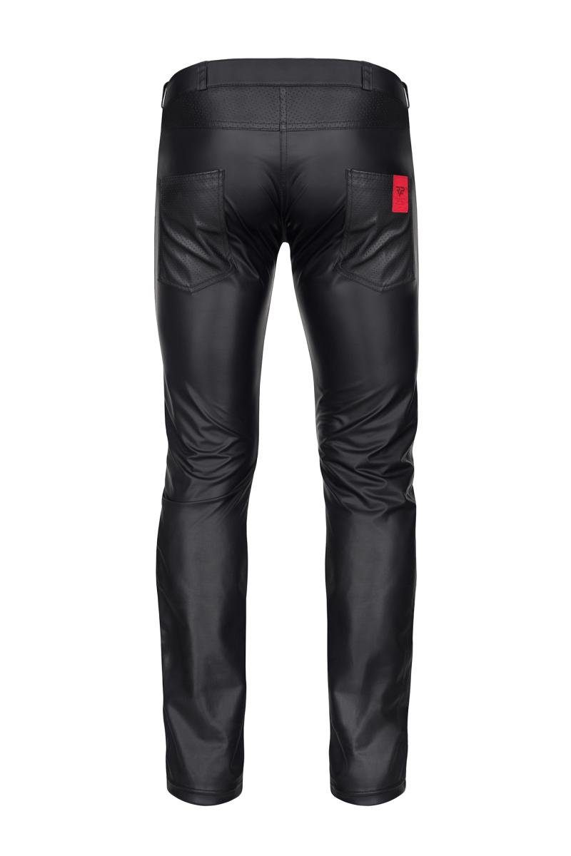 Regnes Fetish Planet Lederimitathose Herren-Hose in schwarz - 2XL günstig online kaufen