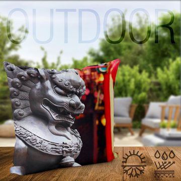 Kissenbezug, VOID (1 Stück), Chinesischer Löwe Statue Deko China chinese china löwe steine asiatis