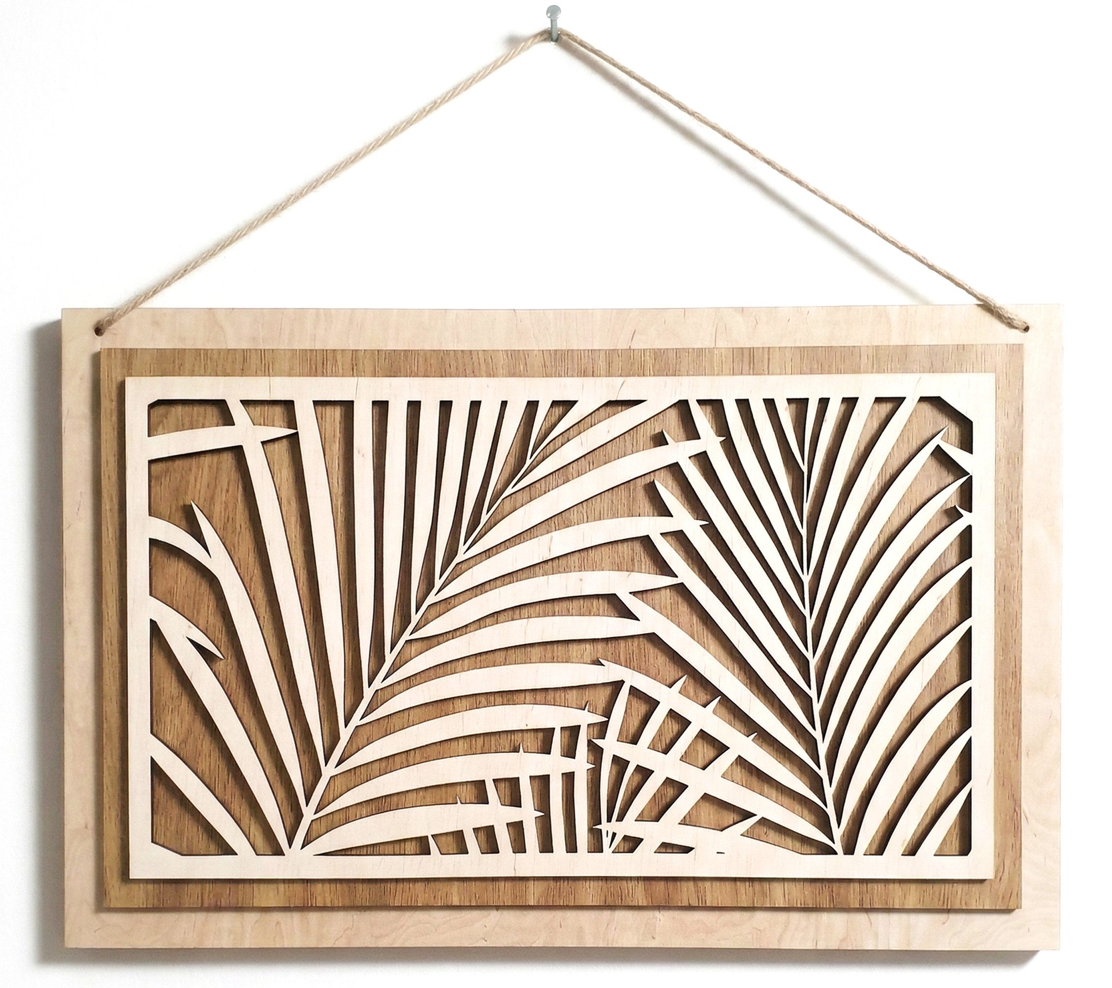ORNAMENTI Wanddekoobjekt 3D Wanddeko aus Holz für Wohnzimmer, Baum des Lebens, Blätter, Blumen (Hingucker Wandbild, Holzbild, Holzdeko, stilvolle Wanddekoration, Wandpaneel, Ornament, Wandrelief), Verzierung fur Zuhause, Wandkunst, Dekorative Skulptur