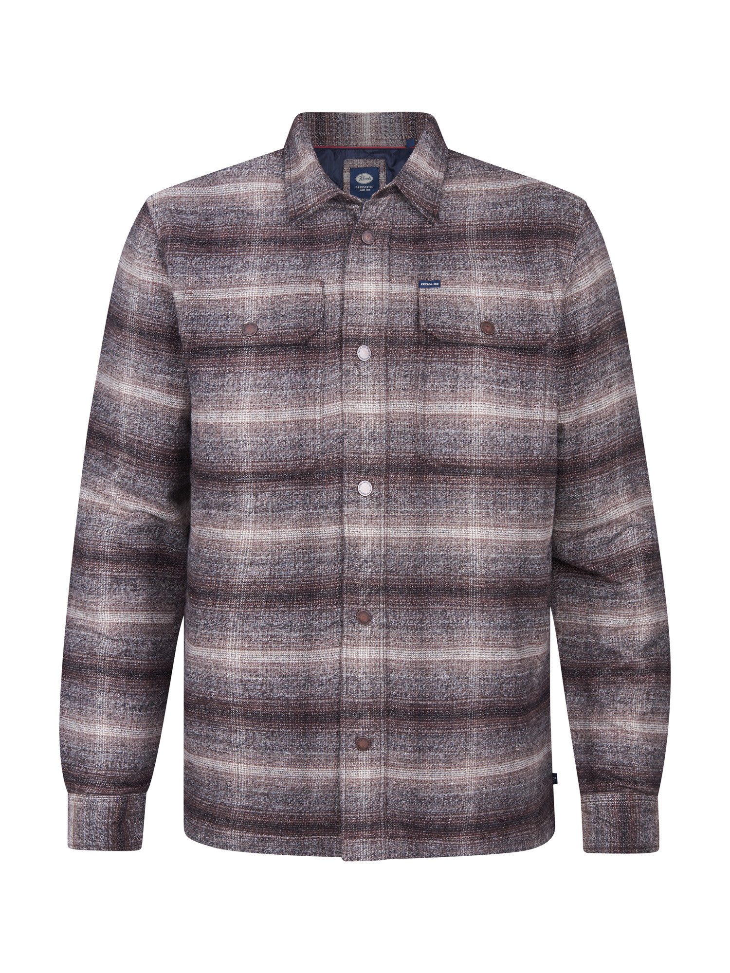 Petrol Industries Langarmhemd Kariertes Overshirt Menominee günstig online kaufen