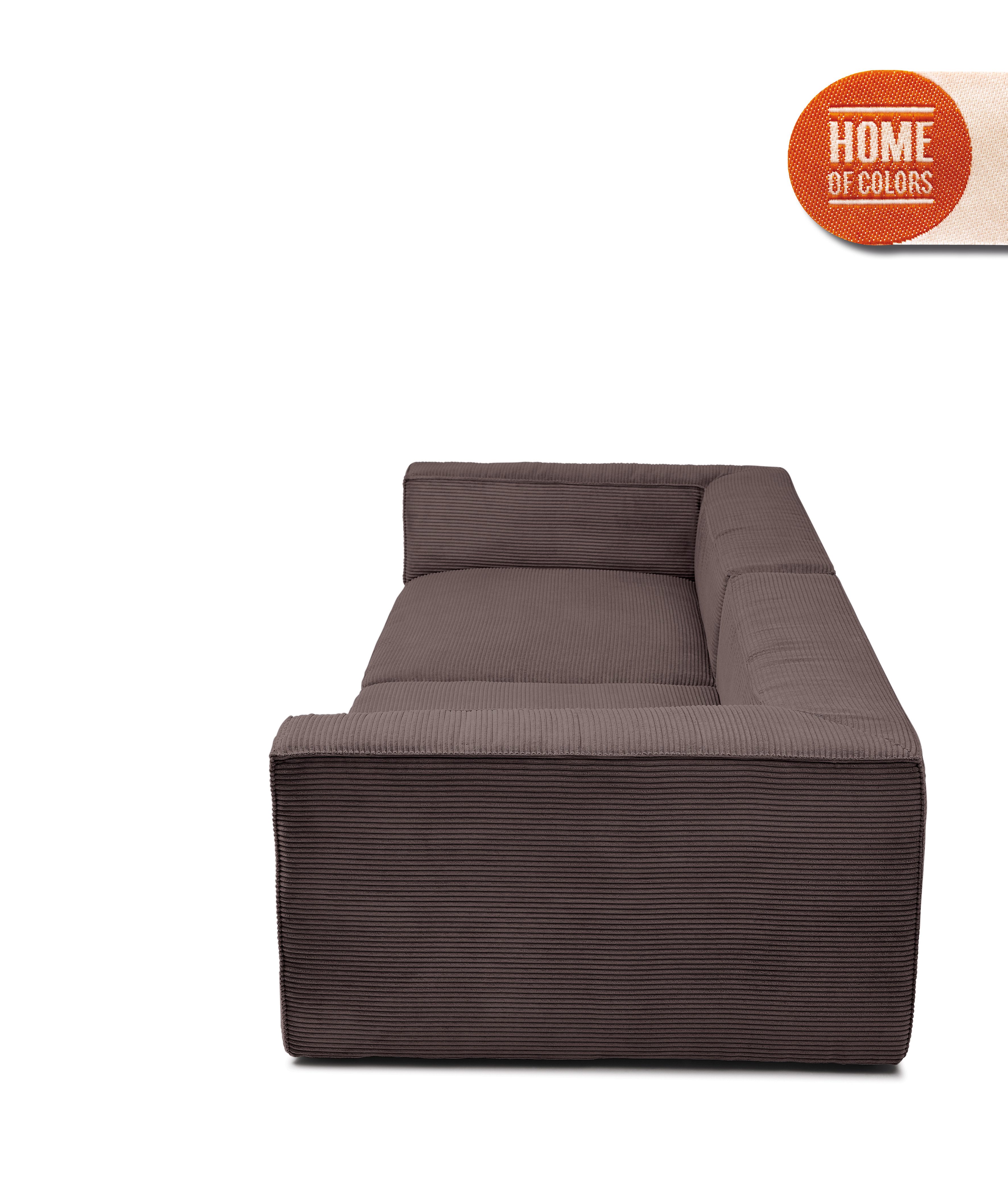 HOME OF COLORS Big-Sofa BIG CUBE – das kubische Sofa mit extra-tiefem, soften Sitzgefühl, in weichem Cordstoff – in vielen schönen Farben