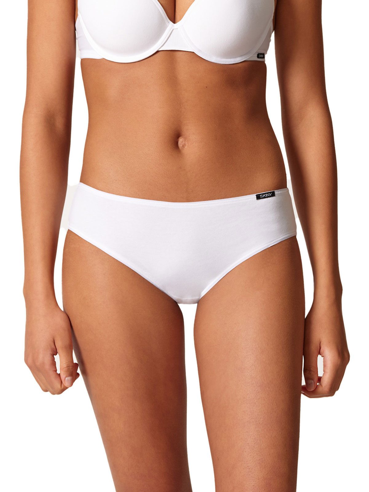 Bikinislip Damen Midi Slip Cotton Essentials