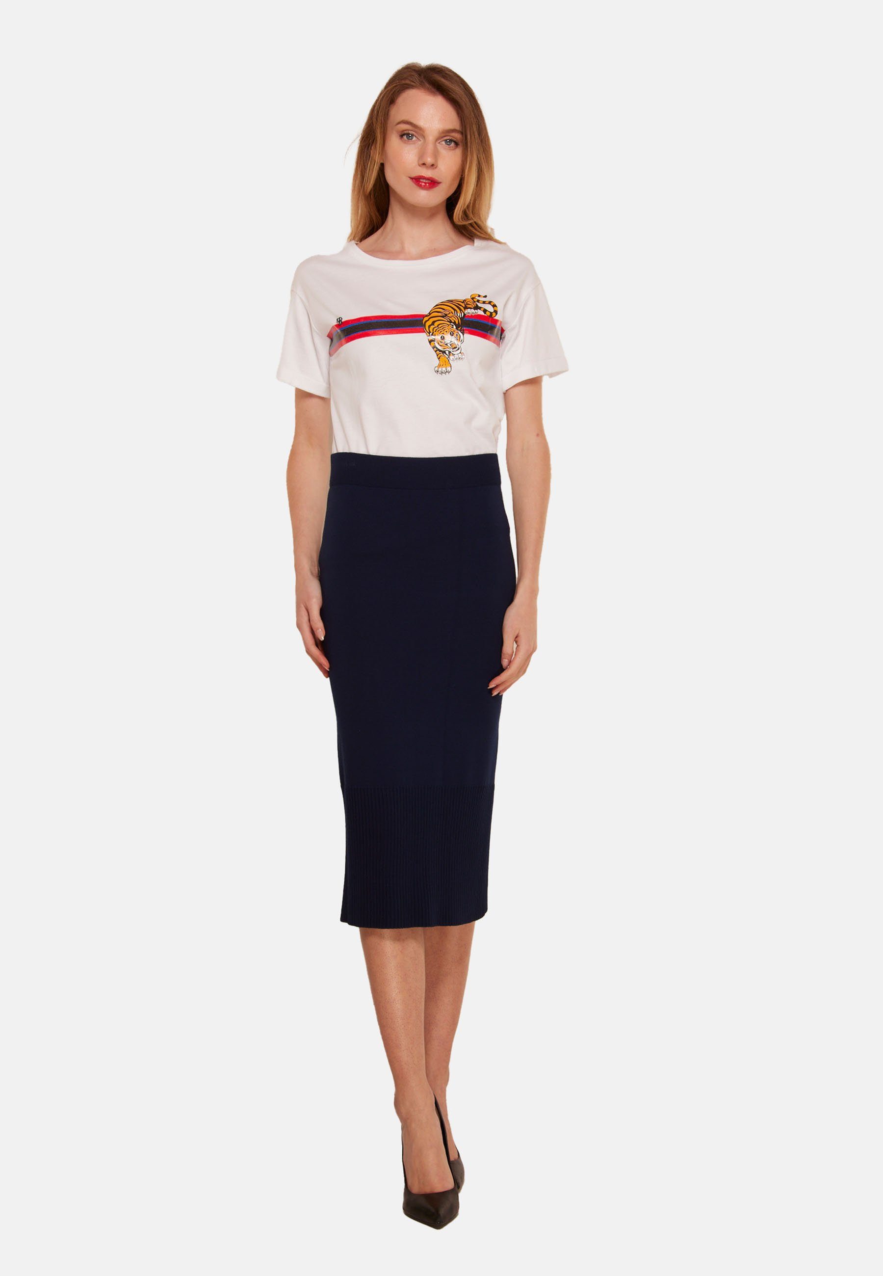 atmungsaktiv A-Linien-Rock Skirt Tooche Straight