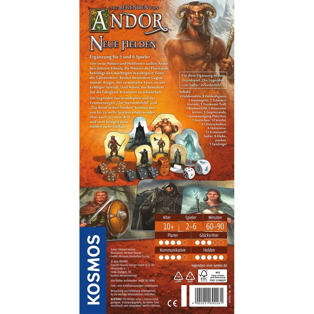 Kosmos Spiel Die Legenden von Andor - Erweiterung - Neue Helden