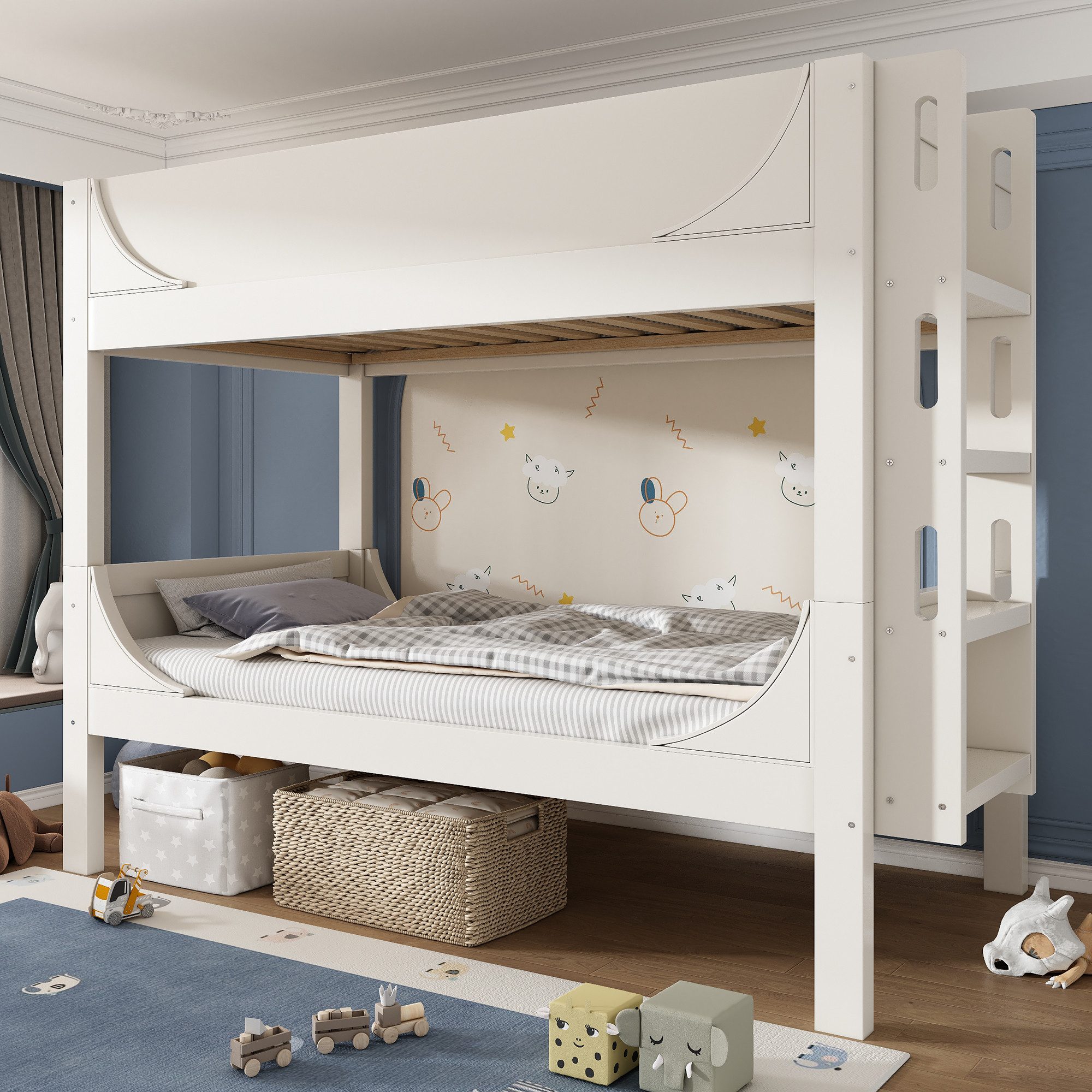 Flieks Etagenbett, Trennbares Kinderbett 90x200cm mit günstig online kaufen