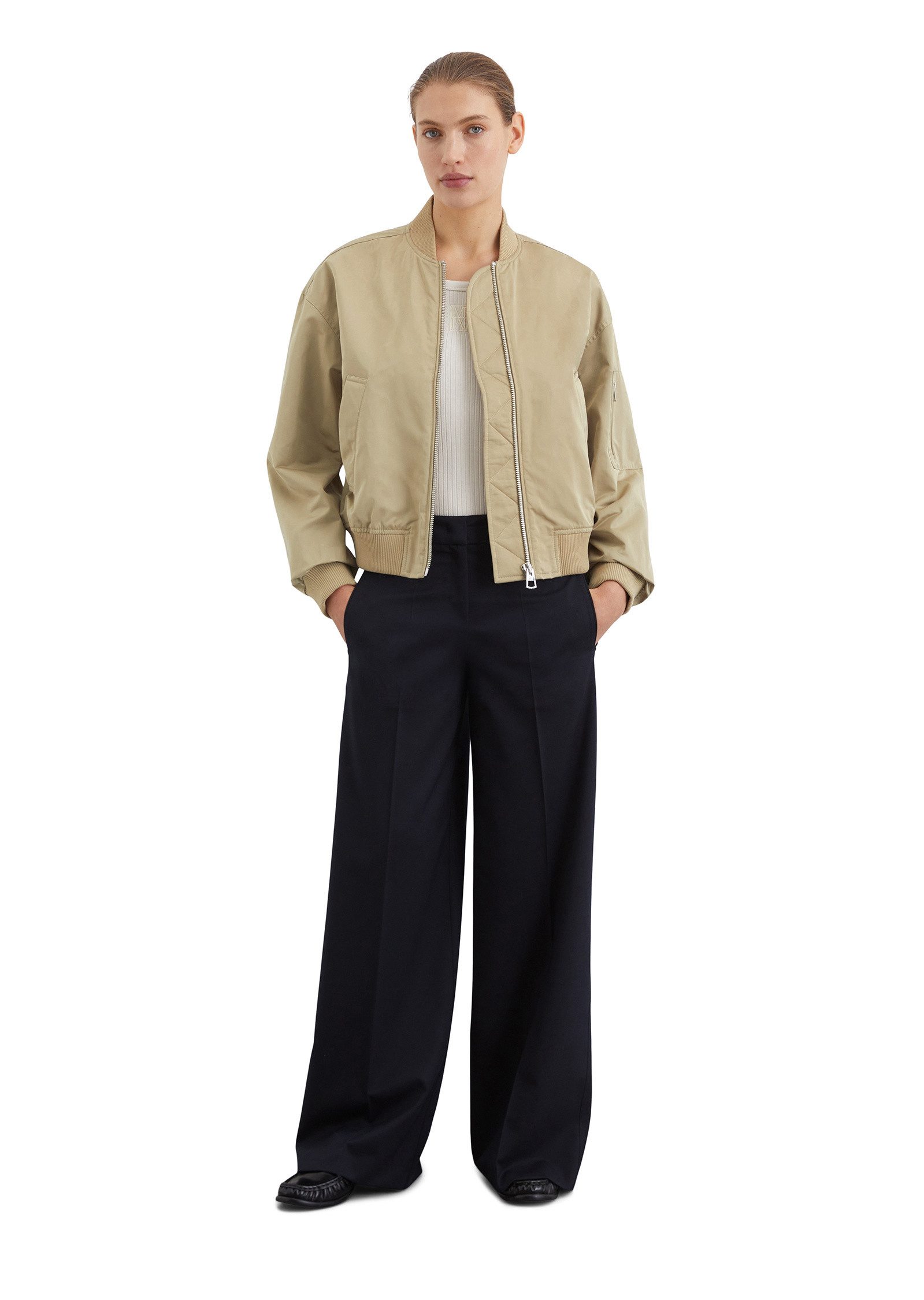 Marc O'Polo Outdoorjacke aus recyceltem Polyester-Twill