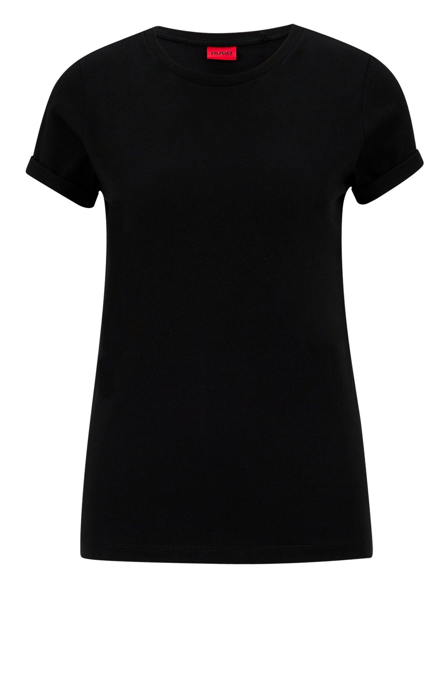 HUGO T-Shirt The Plain Tee (1-tlg) Schwarz (001)