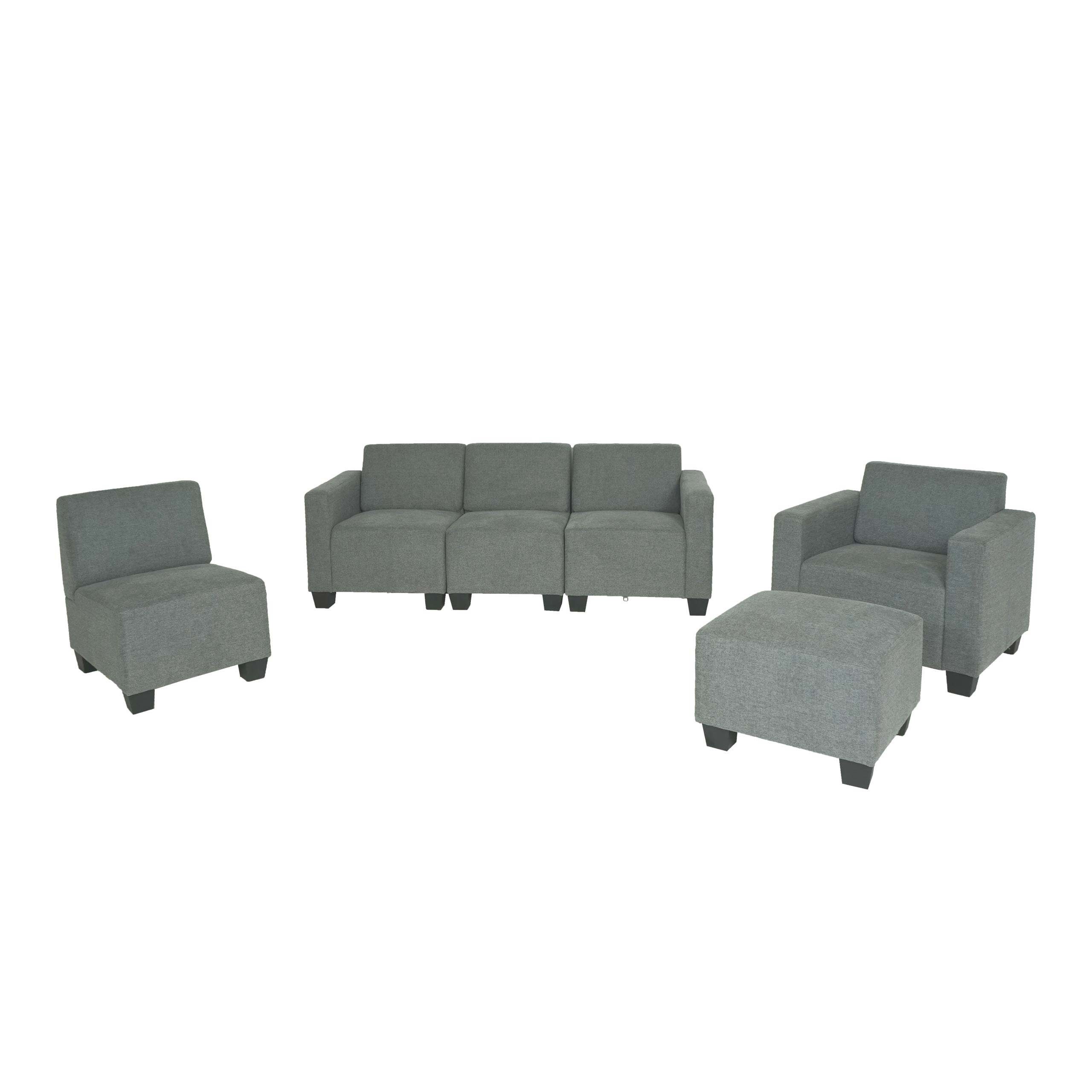MCW Sofa Moncalieri 3-1-1-1-S, Set, Maximale Belastbarkeit pro Sitzplatz: 150 kg, Moderner Lounge-Stil