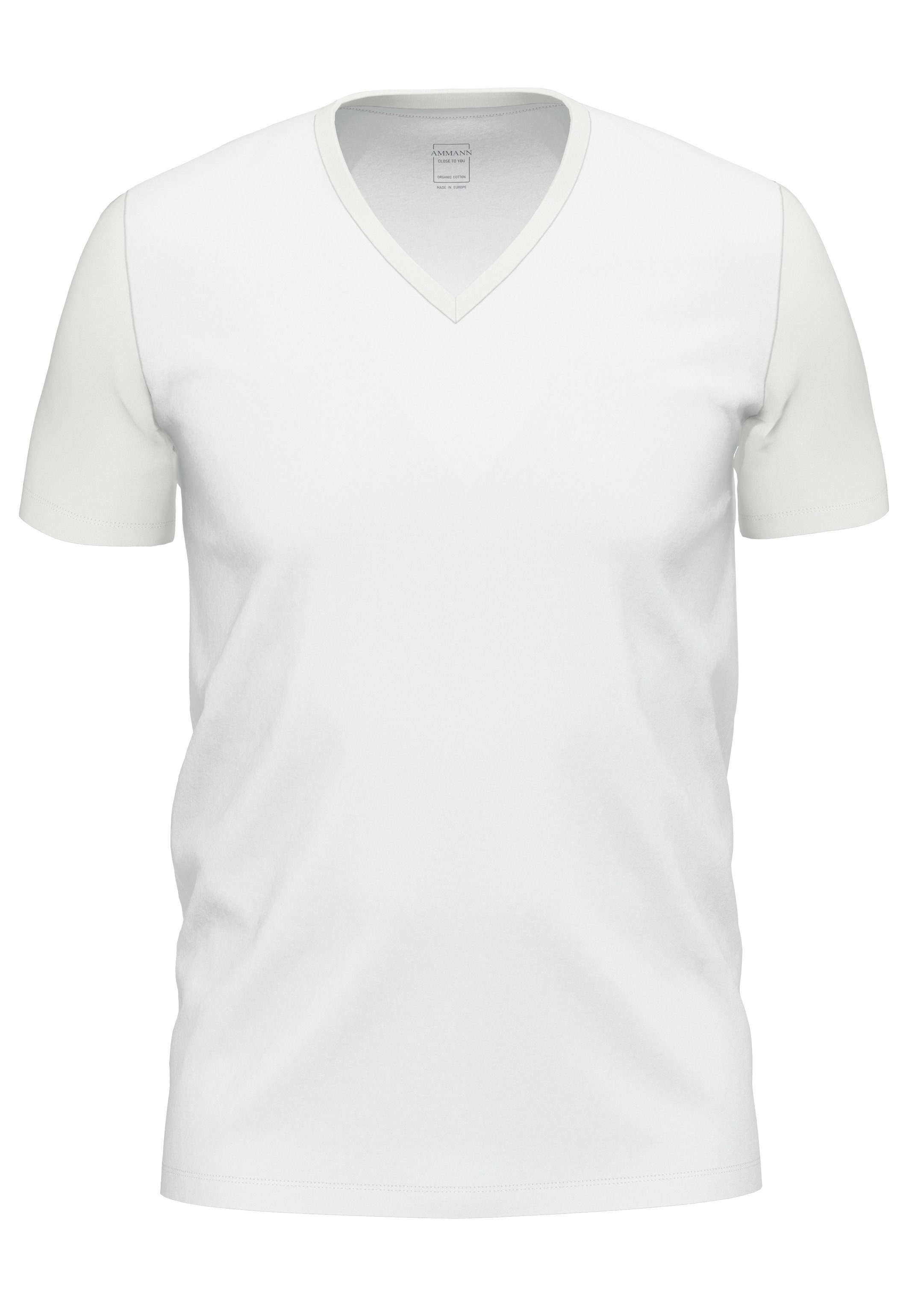 / Atmungsaktiv Shirt - Weiß you Close Kurzarm Baumwolle to Unterhemd (1-St) - Ammann Unterhemd
