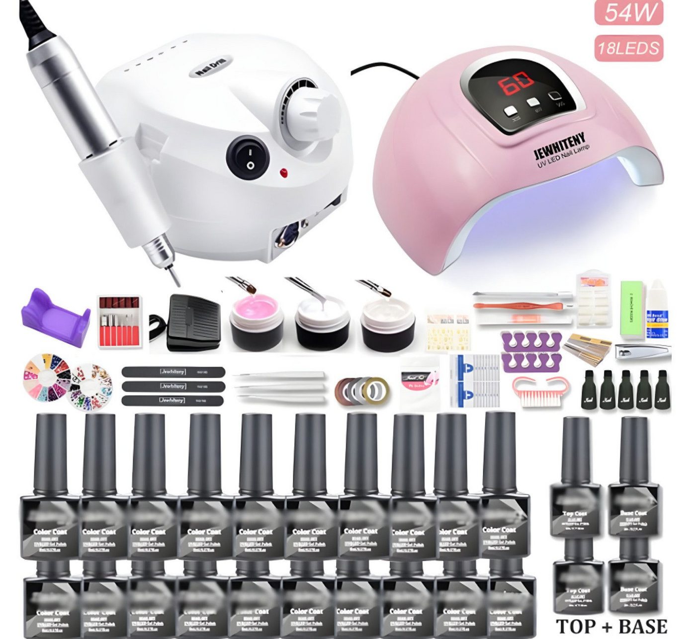 POPOLIC Nagellack-Set DIY Nail-Art-Set, 8ml 10/20-Farben Nagellack-Set, 1-tlg., Kontakt-Maniküre-Werkzeuge für Anfänger/Profi-Maniküre(20-Farben)