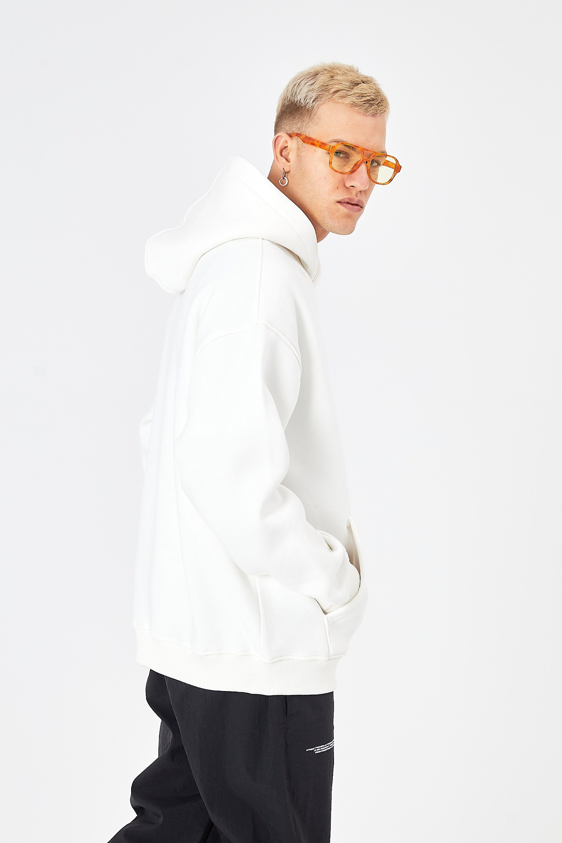 OSSY HOMER Hoodie Oversize Hoodie Basic Cotton Unisex Sweatshirt – Bild 5 von 5