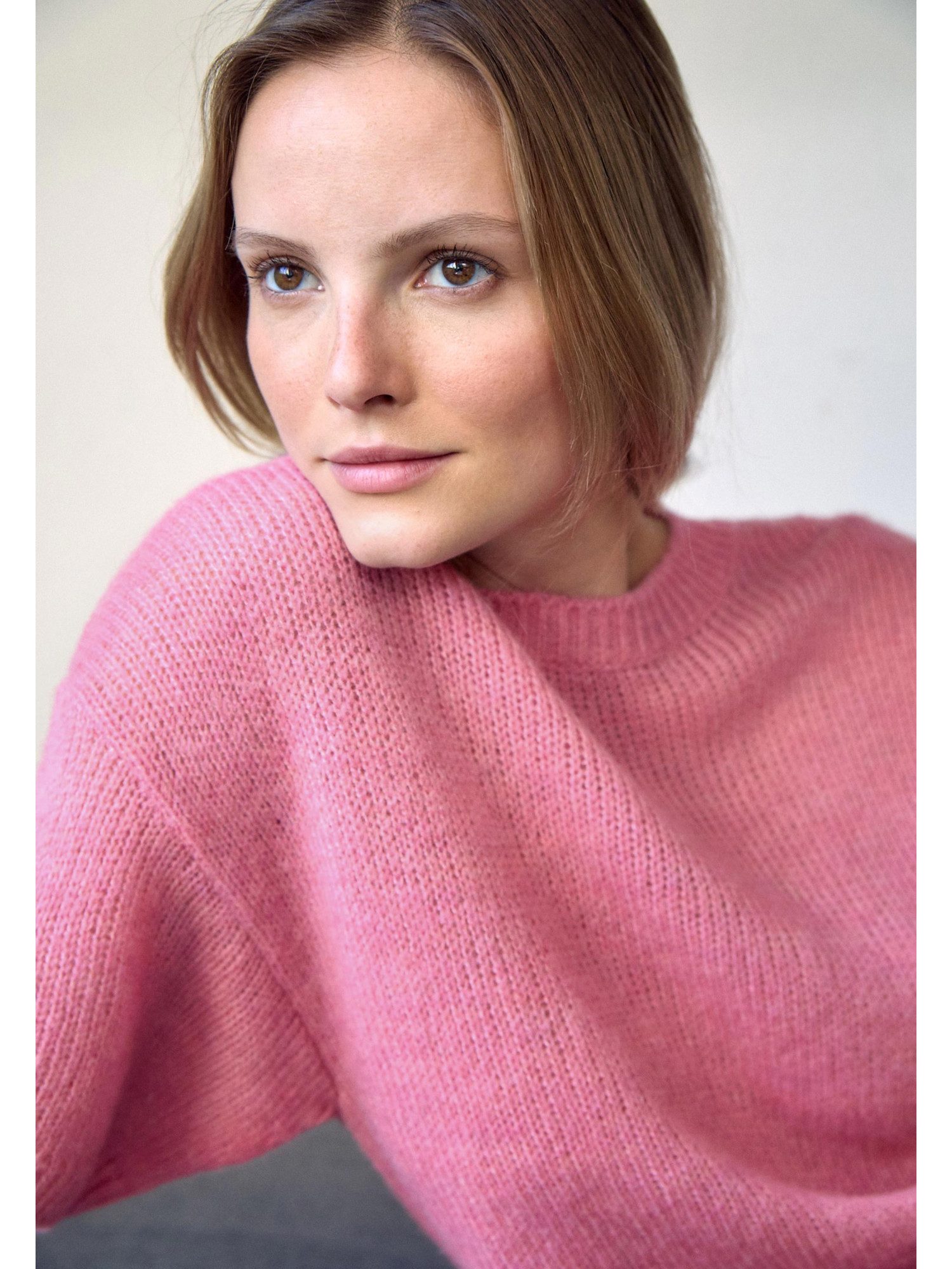 MORE&MORE Rundhalspullover oversized, leichter Strick günstig online kaufen