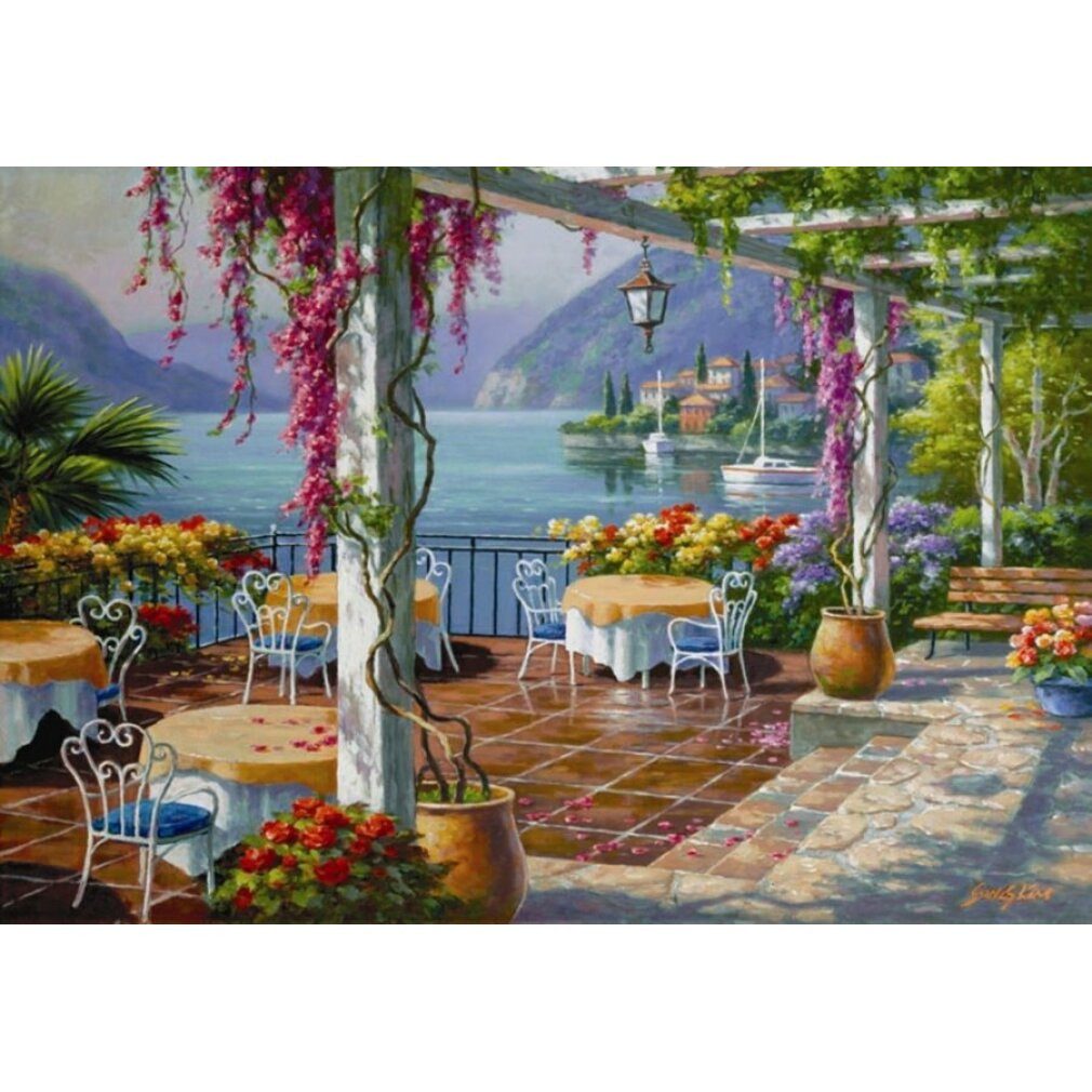 ANATOLIAN Puzzle ANATOLIAN Puzzle Terrasse mit Glyzinie 500 Teile, Puzzleteile
