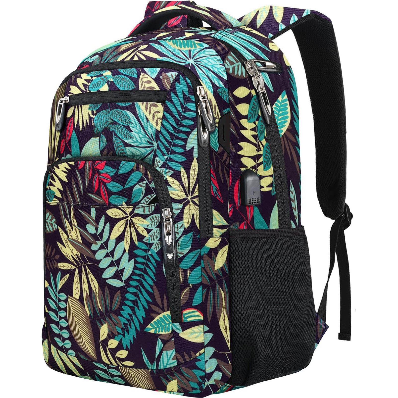 REDOM Laptoprucksack Laptop Rucksack Rucksäcke Schulrucksack Wasserbeständig Laptoptasche (Laptop Notebook Tasche Schule Uni Rucksack, 1-tlg., Sportrucksack, mit USB-Anschluss, Anti-Diebstahl, Backpack mit Laptopfach), fur Herren Damen Jungen Teenager Freizeit Arbeit Business Reisen